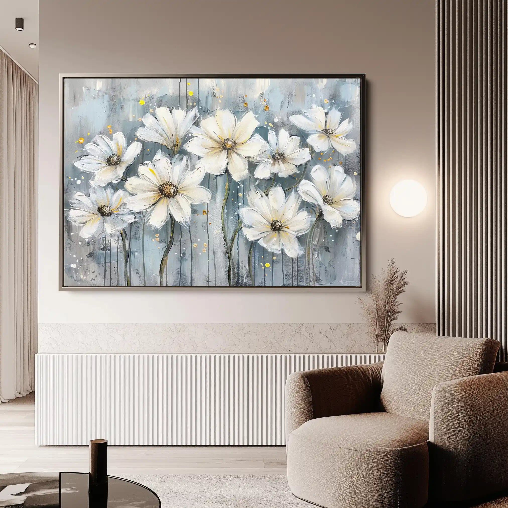 Floral Canvas Wall Art WAD287-F 90 x 60 cm / Stretched on hidden frame