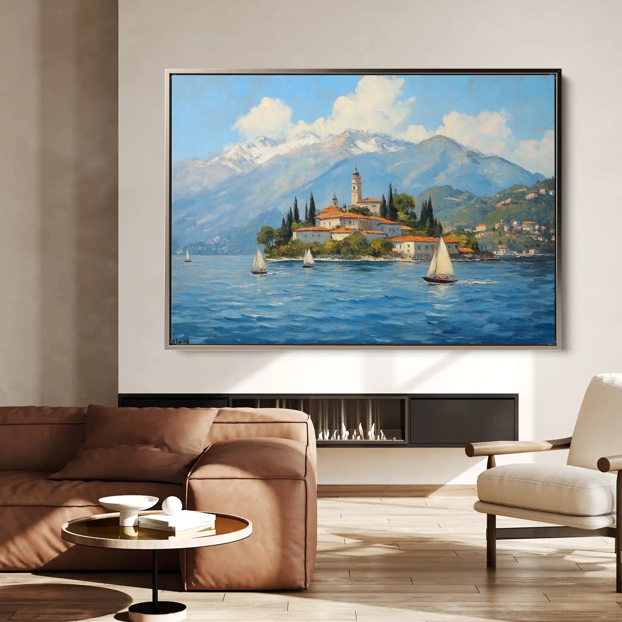 Landscape 287 Canvas Art 90 x 60 cm / Stretched on hidden frame
