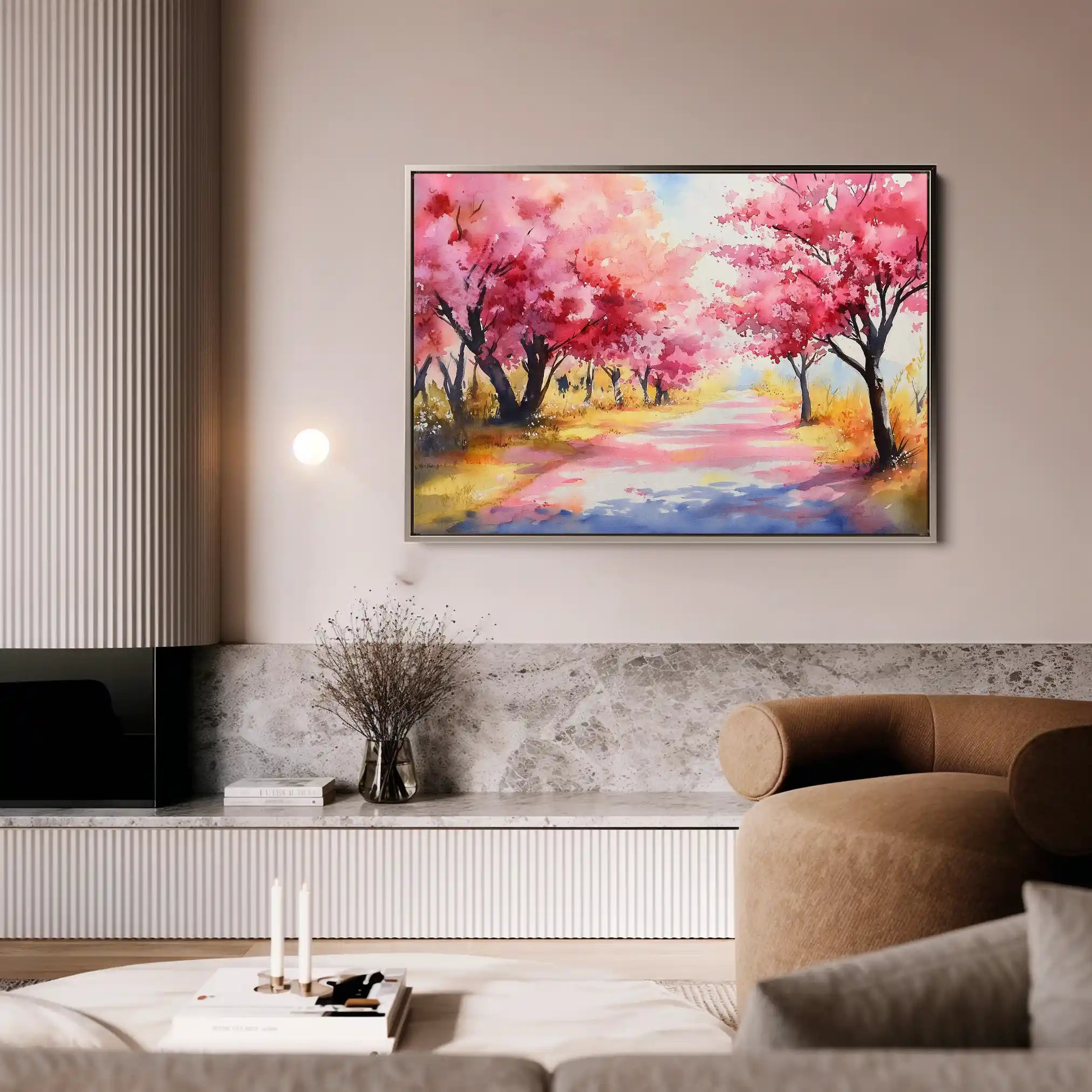 Landscape 288 Canvas Art 90 x 60 cm / Stretched on hidden frame