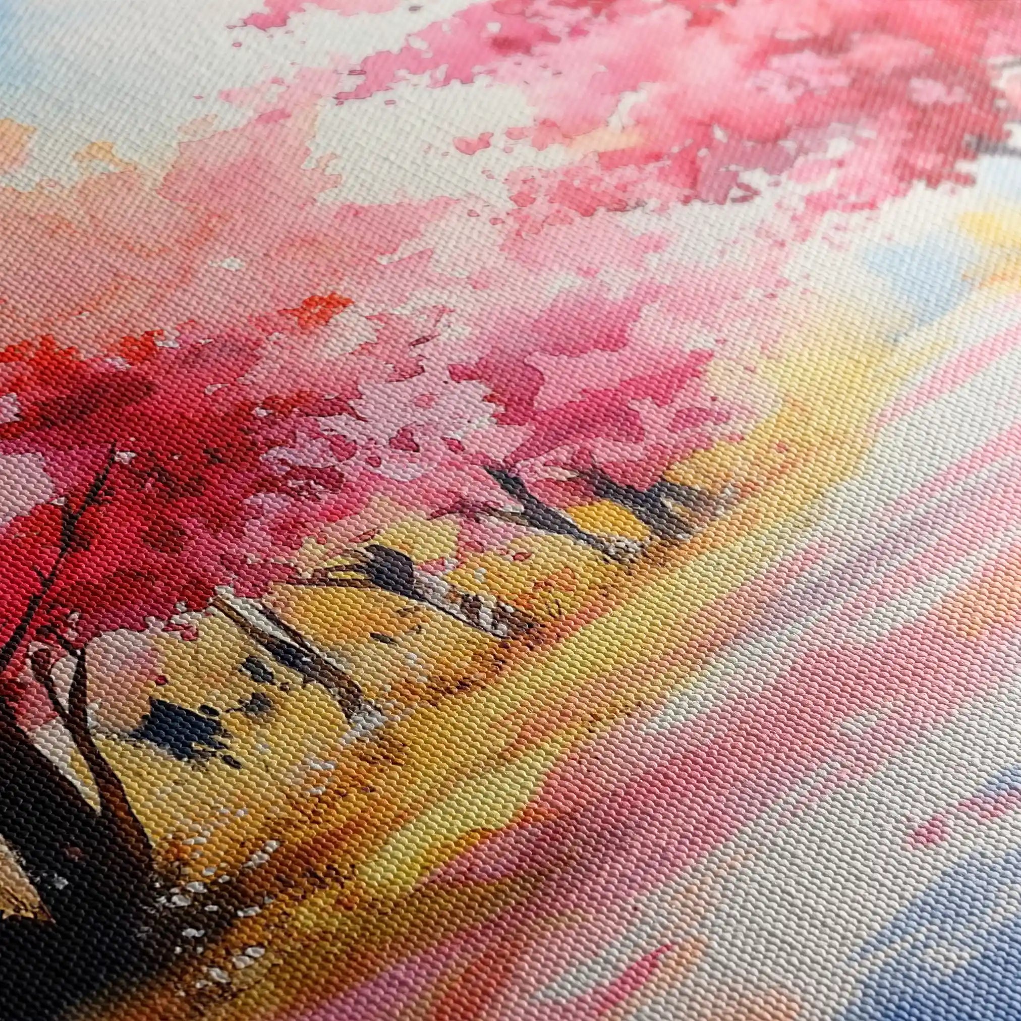 Landscape 288 Canvas Art 90 x 60 cm / Stretched on hidden frame