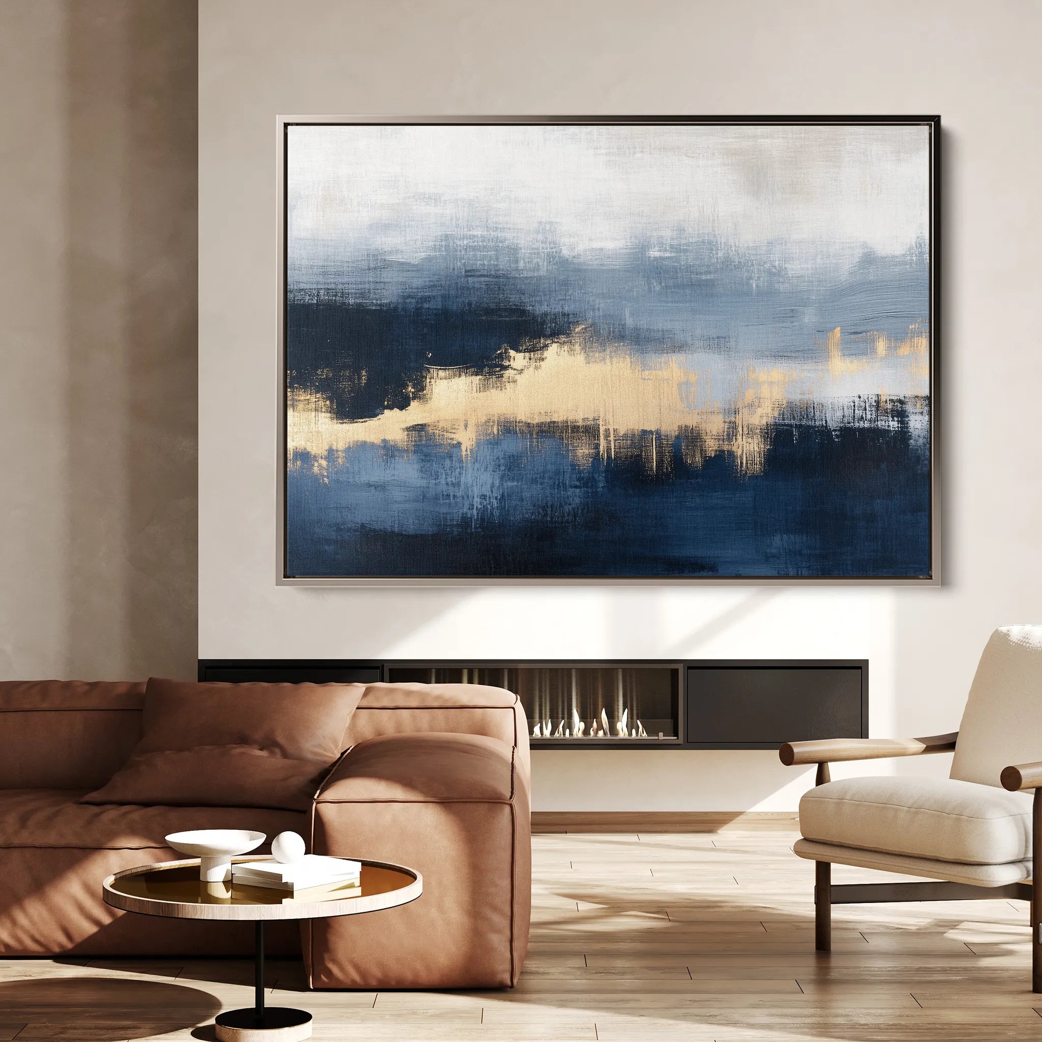 Abstract Canvas Wall Art WAD289-A 90 x 60 cm / Stretched on hidden frame