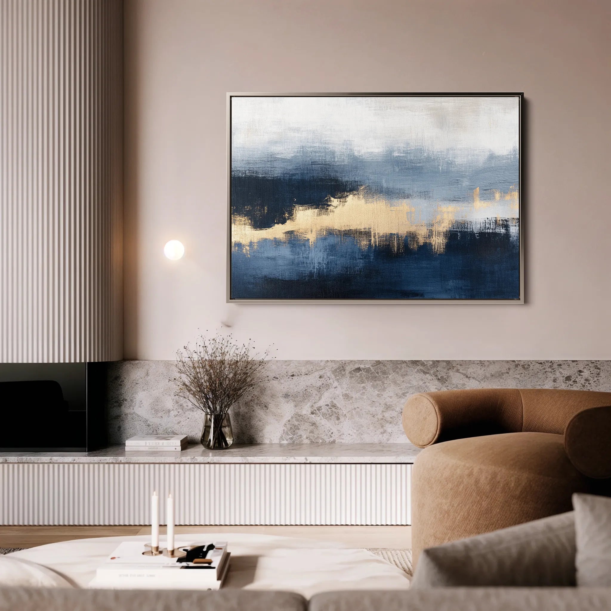 Abstract Canvas Wall Art WAD289-A 90 x 60 cm / Stretched on hidden frame