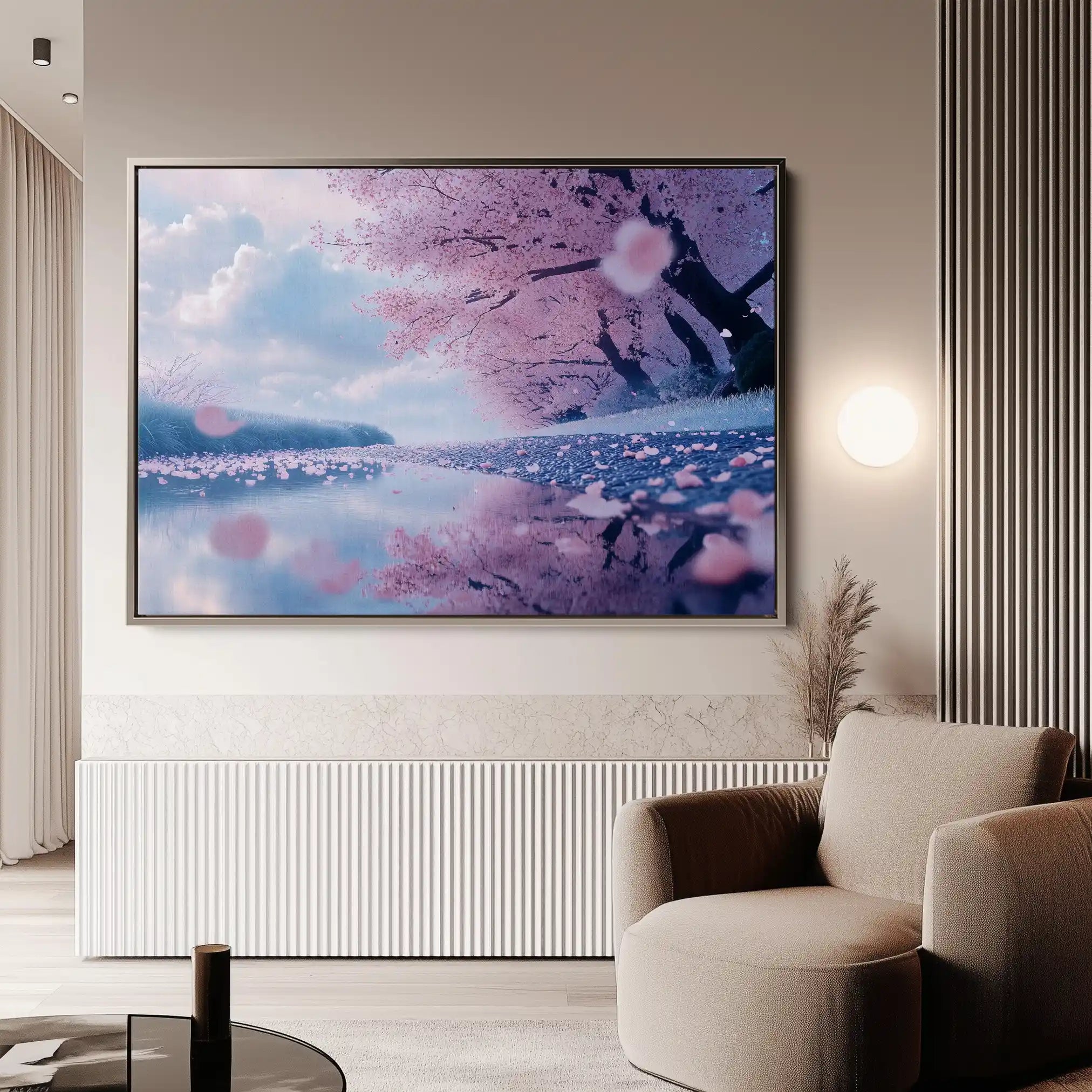 Landscape 289 Canvas Art 90 x 60 cm / Stretched on hidden frame