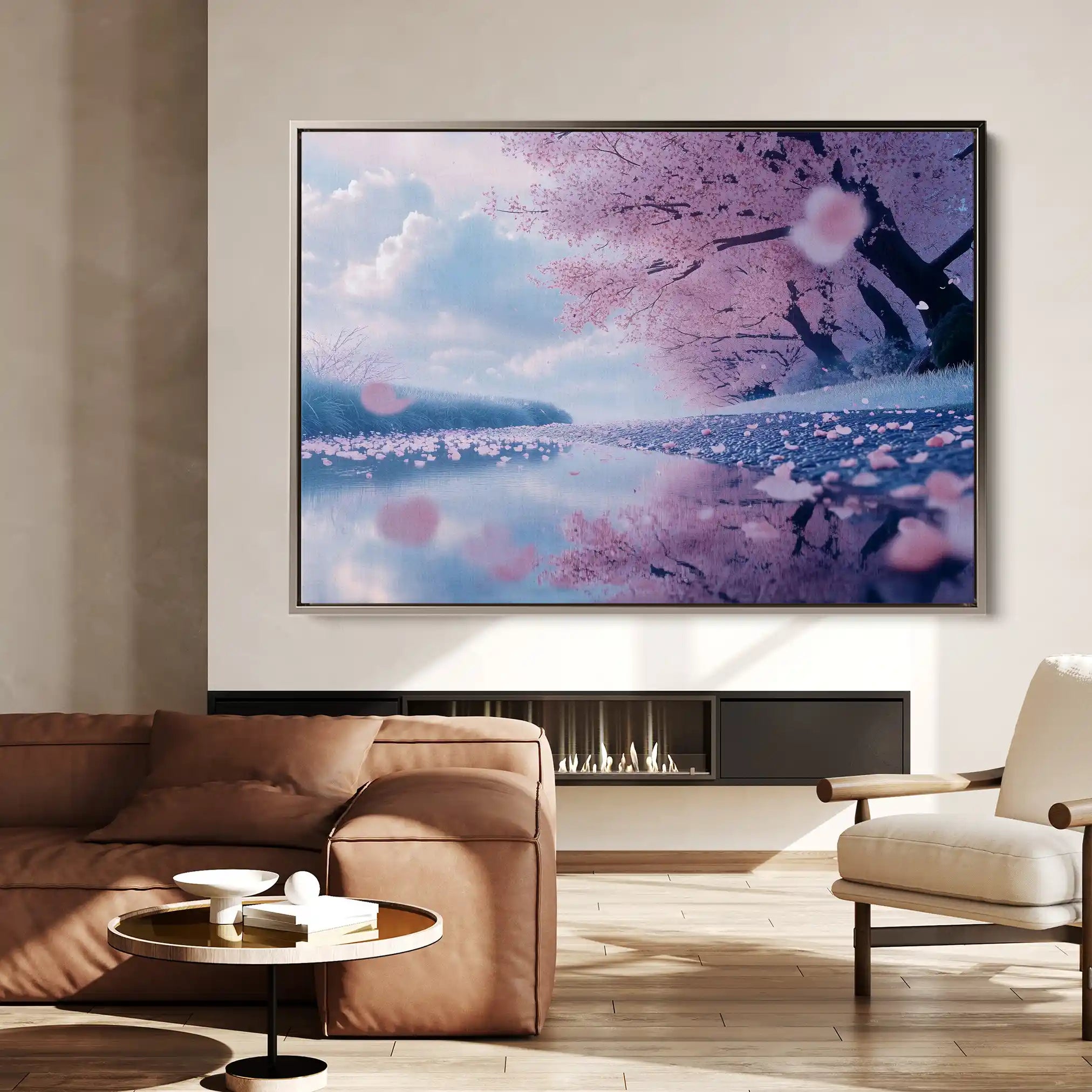 Landscape 289 Canvas Art 90 x 60 cm / Stretched on hidden frame