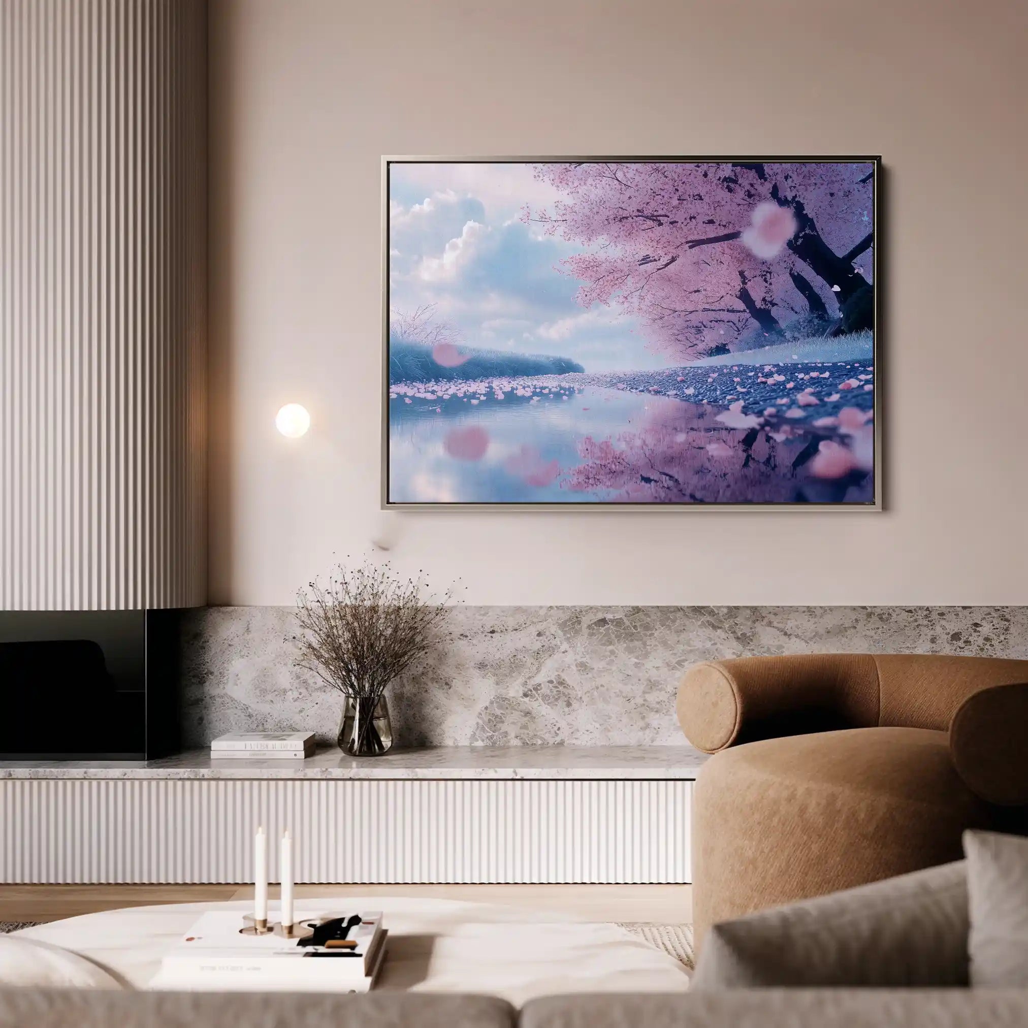 Landscape 289 Canvas Art 90 x 60 cm / Stretched on hidden frame