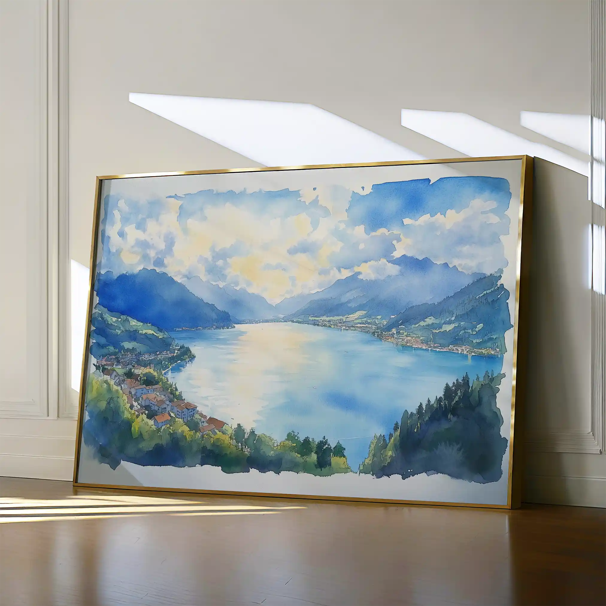 Landscape 290 Canvas Art 90 x 60 cm / Stretched on hidden frame