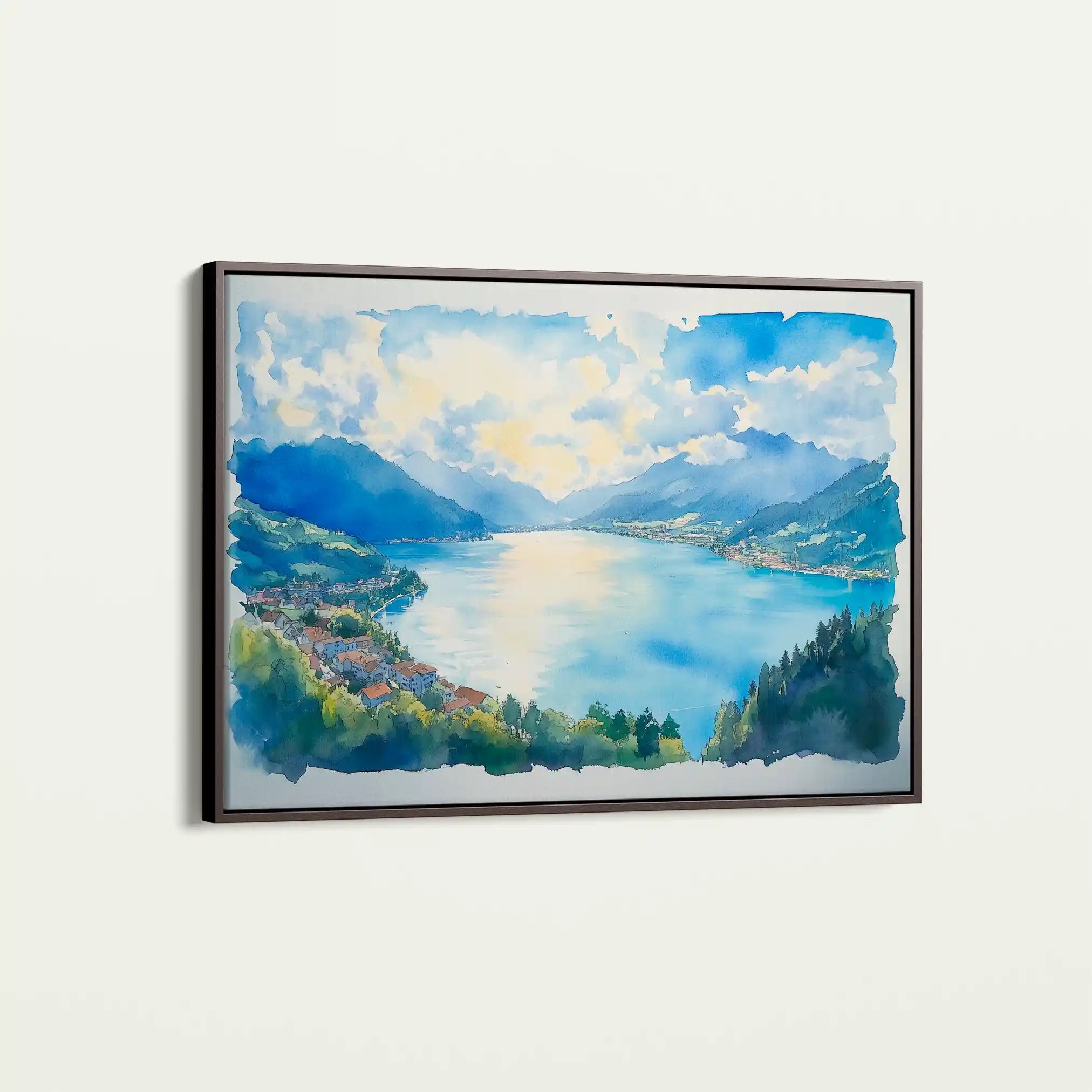 Landscape 290 Canvas Art 90 x 60 cm / Stretched on hidden frame