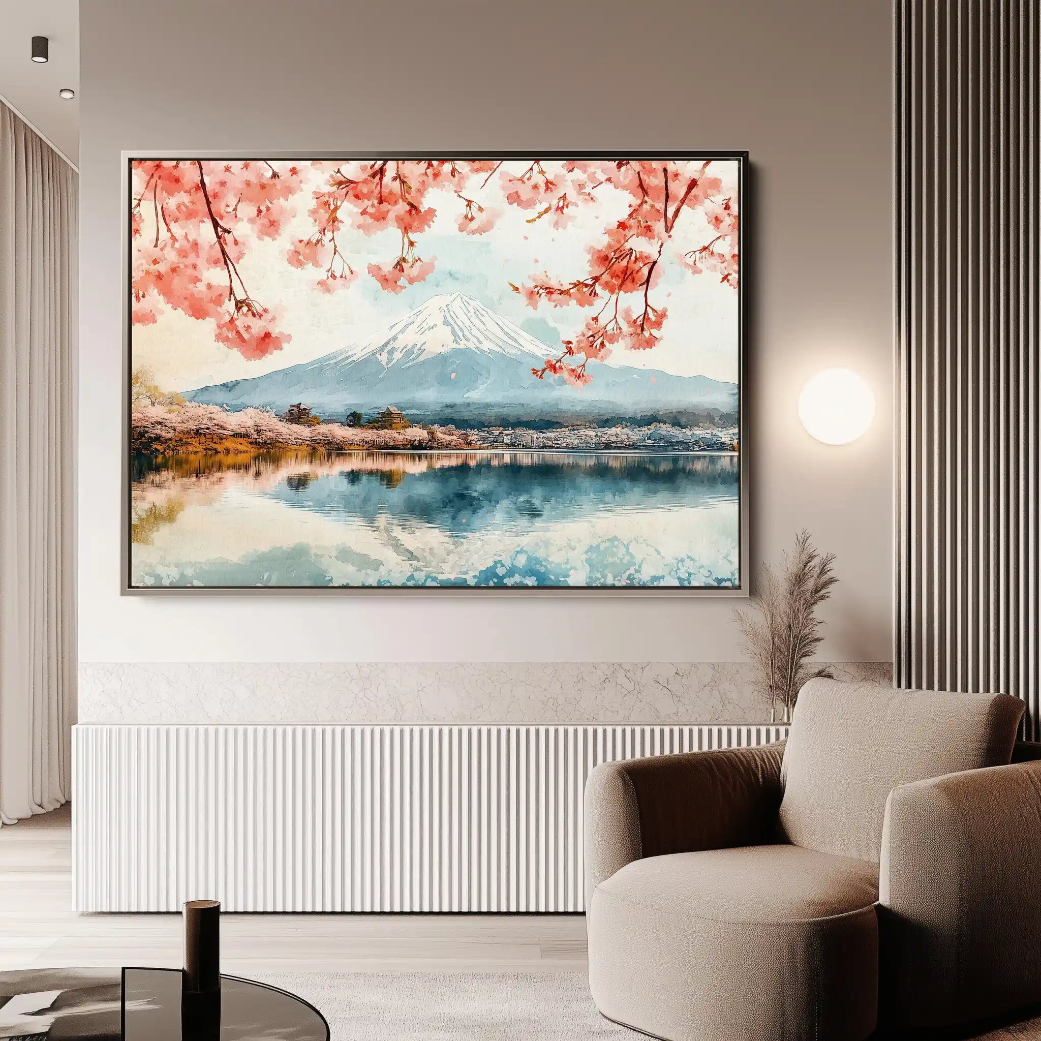 Landscape 291 Canvas Art 90 x 60 cm / Stretched on hidden frame