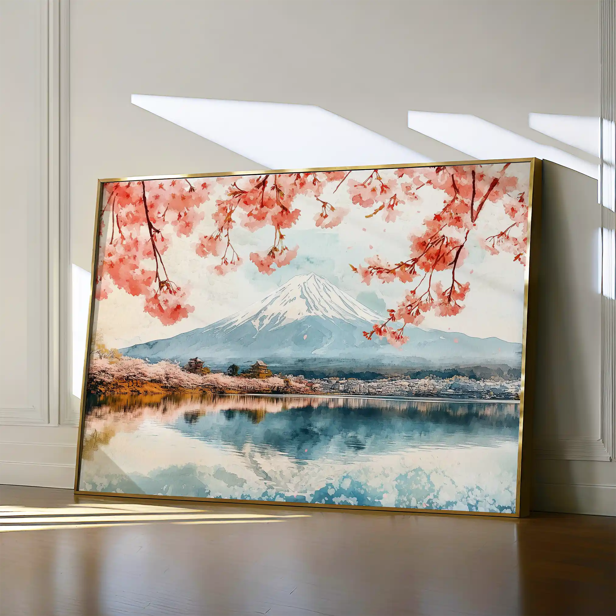 Landscape 291 Canvas Art 90 x 60 cm / Stretched on hidden frame