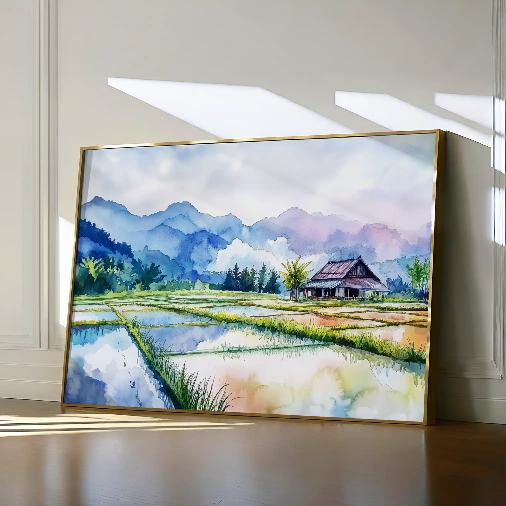 Landscape 292 Canvas Art 90 x 60 cm / Stretched on hidden frame