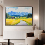 Landscape 293 Canvas Art 90 x 60 cm / Stretched on hidden frame