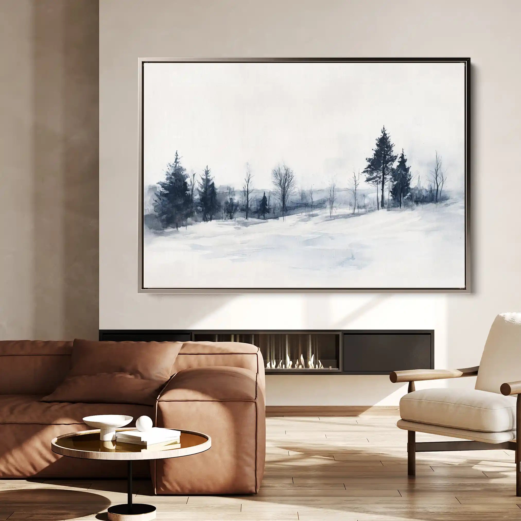 Landscape 294 Canvas Art 90 x 60 cm / Stretched on hidden frame