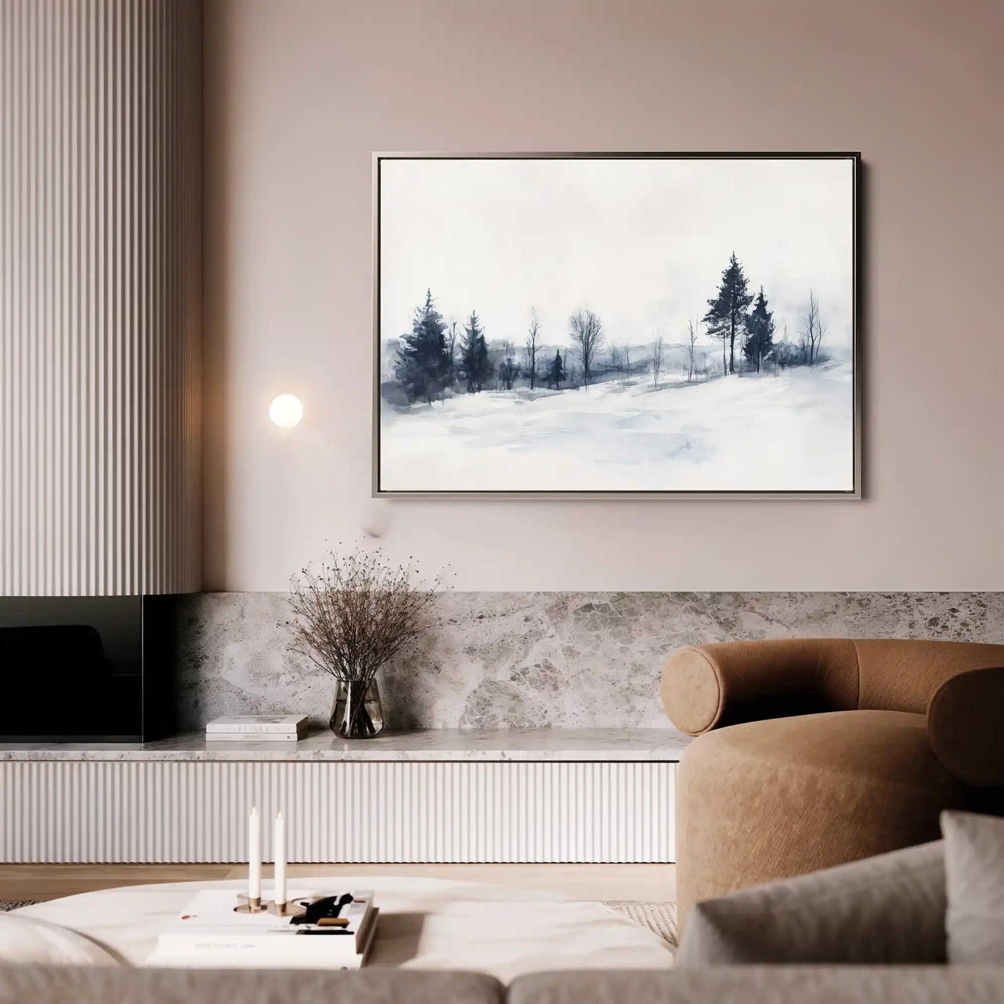 Landscape 294 Canvas Art 90 x 60 cm / Stretched on hidden frame