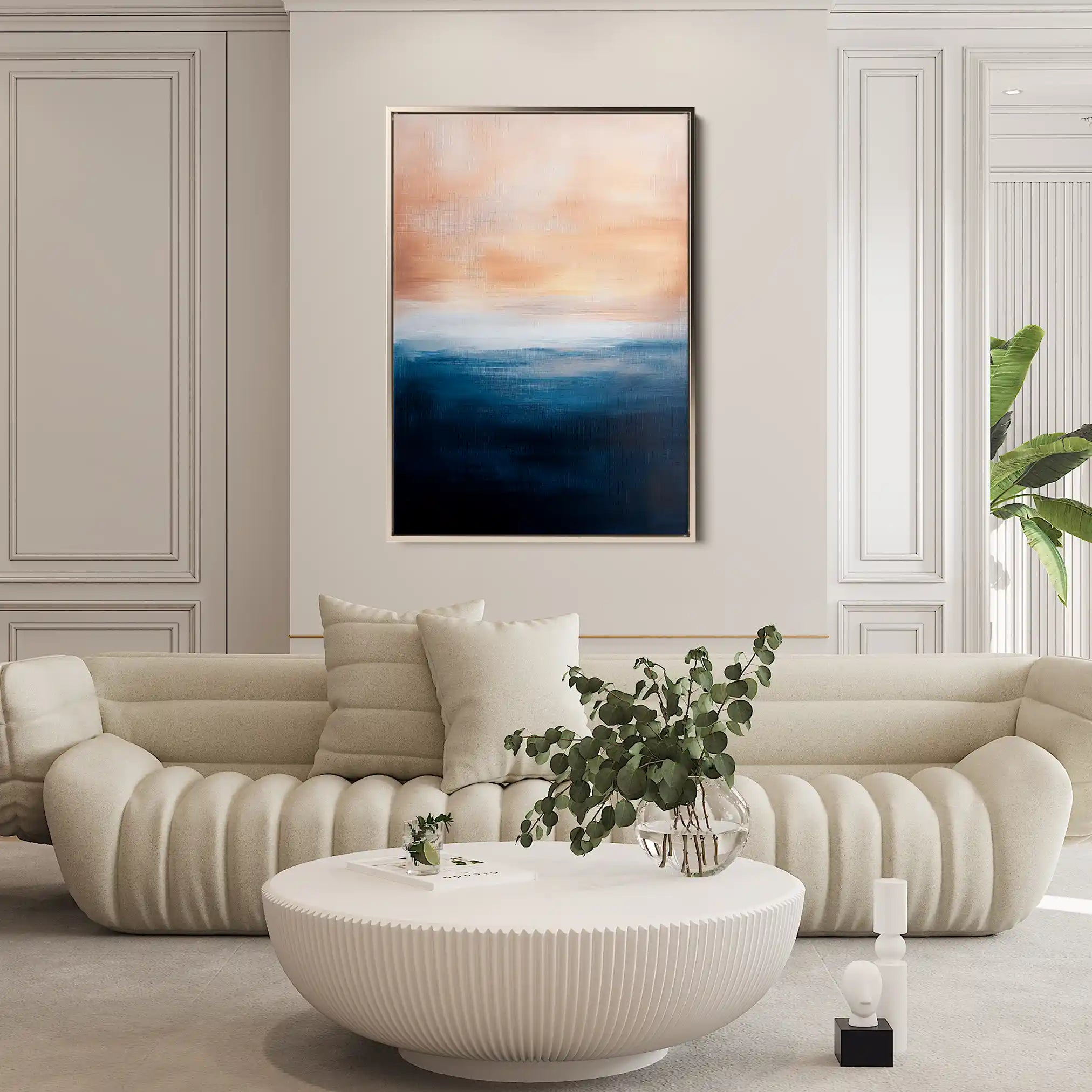 Abstract Canvas Wall Art WAD295-A 90 x 60 cm / Stretched on hidden frame