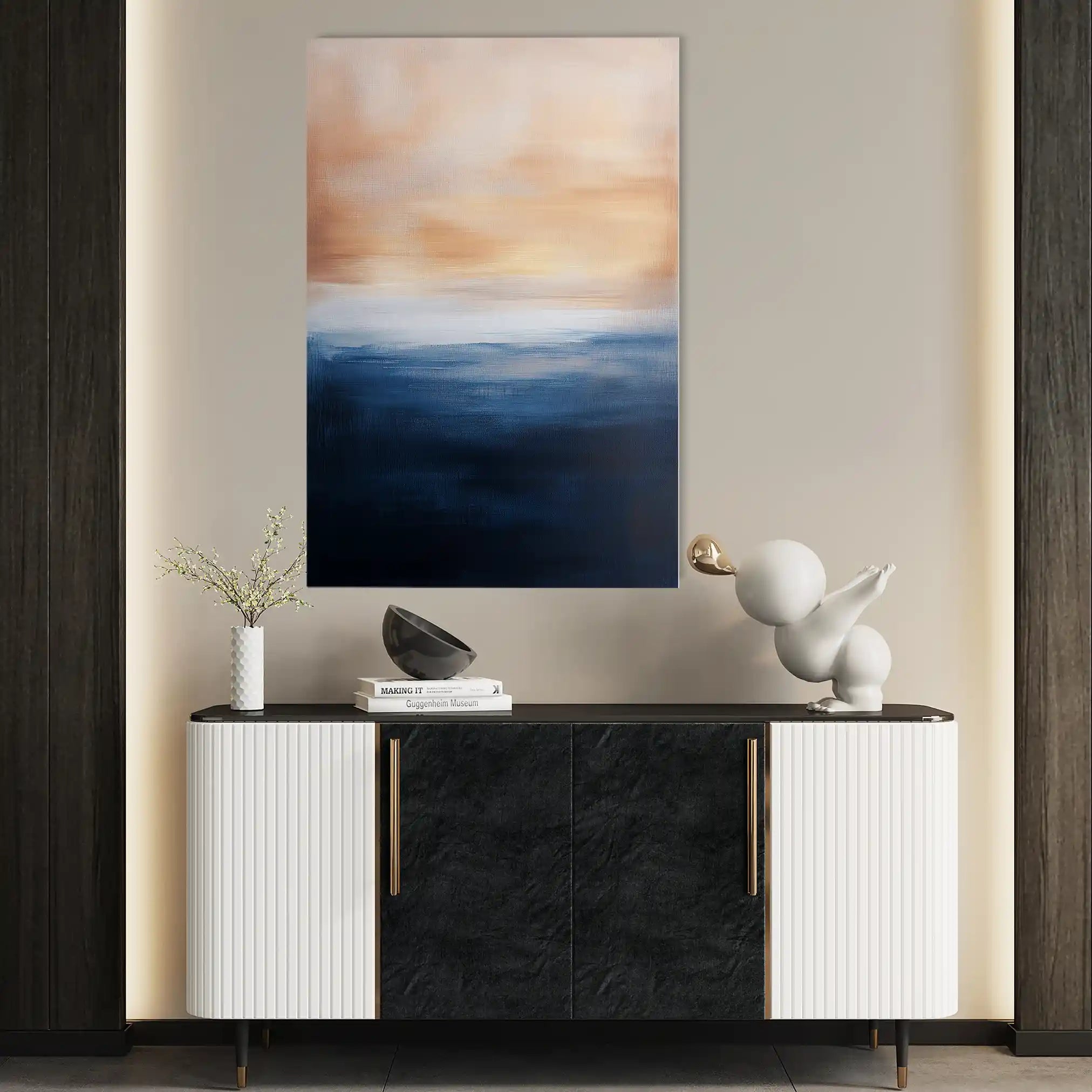 Abstract Canvas Wall Art WAD295-A 90 x 60 cm / Stretched on hidden frame