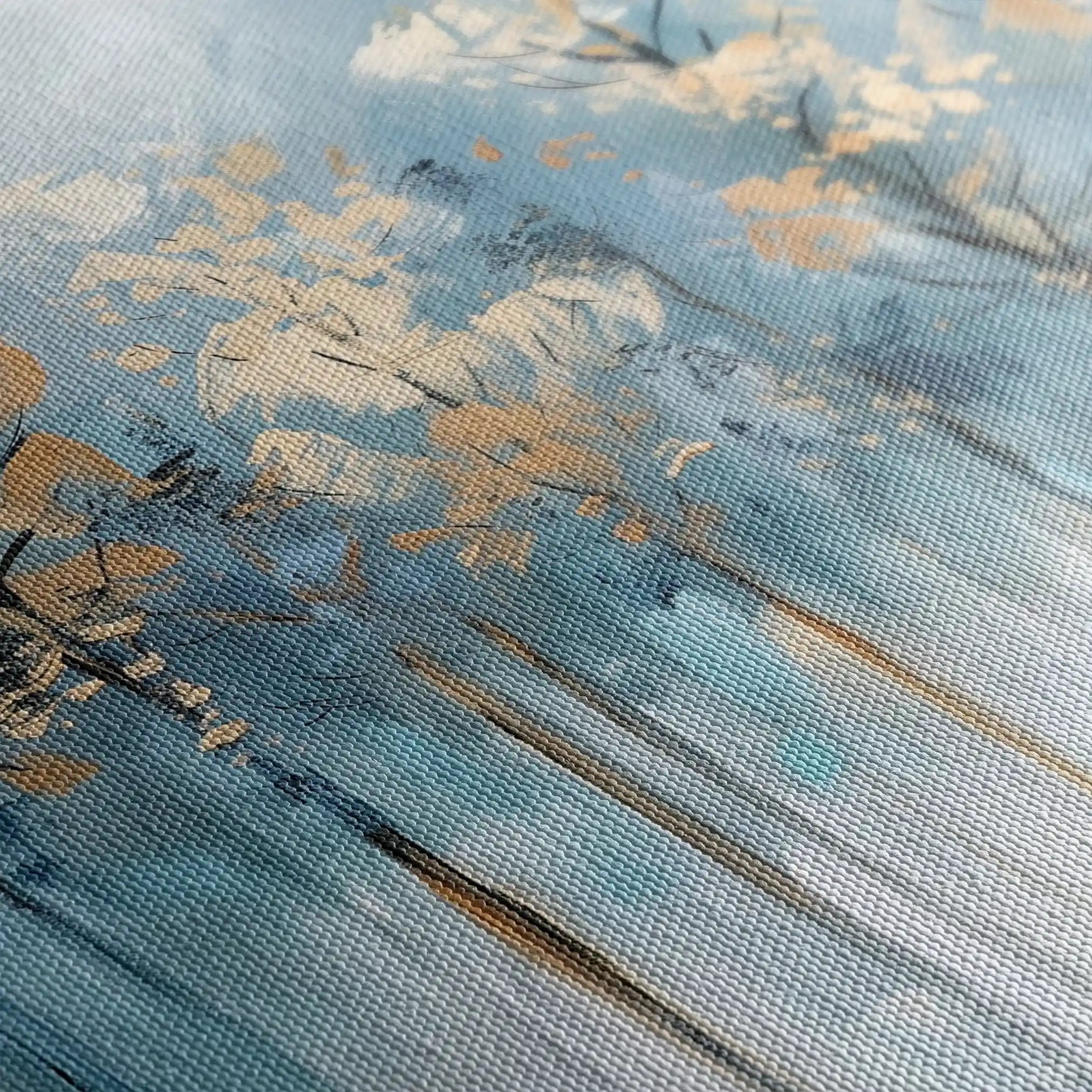 Floral Canvas Wall Art WAD295-F 90 x 60 cm / Stretched on hidden frame