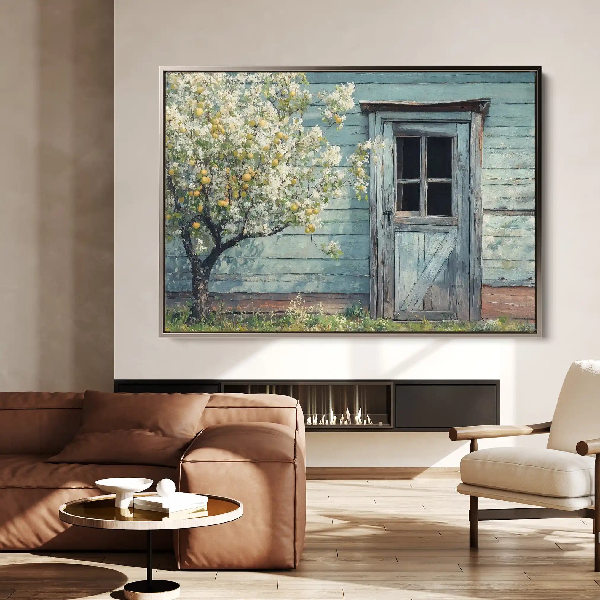 Landscape 295 Canvas Art 90 x 60 cm / Stretched on hidden frame