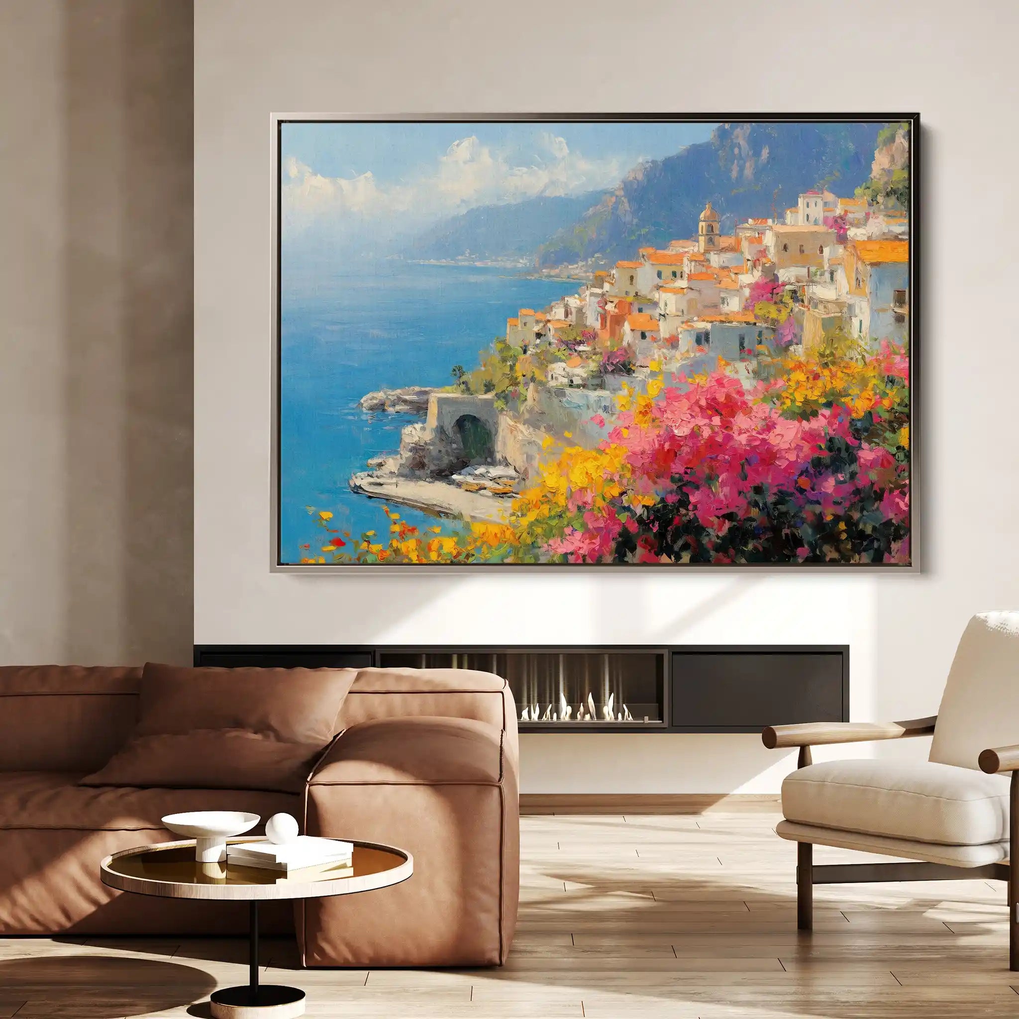 Landscape 296 Canvas Art 90 x 60 cm / Stretched on hidden frame