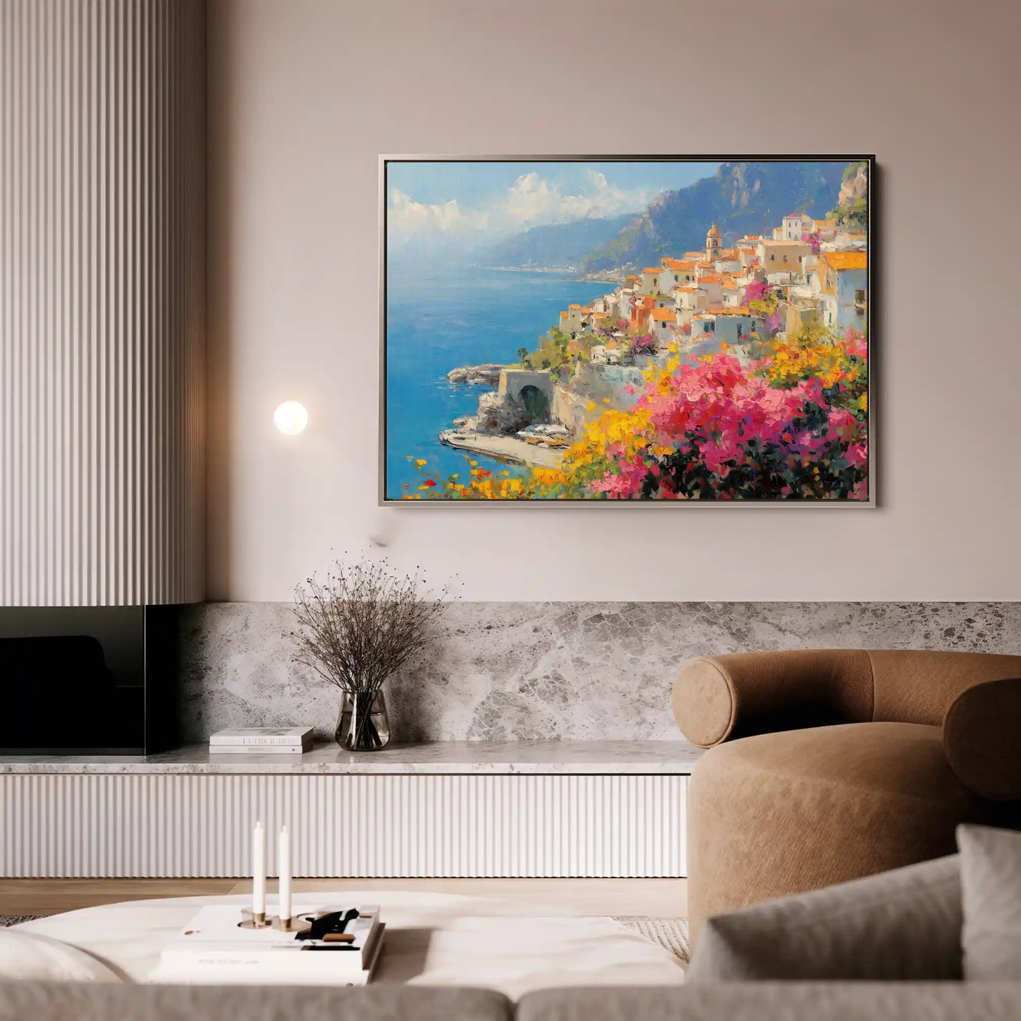 Landscape 296 Canvas Art 90 x 60 cm / Stretched on hidden frame