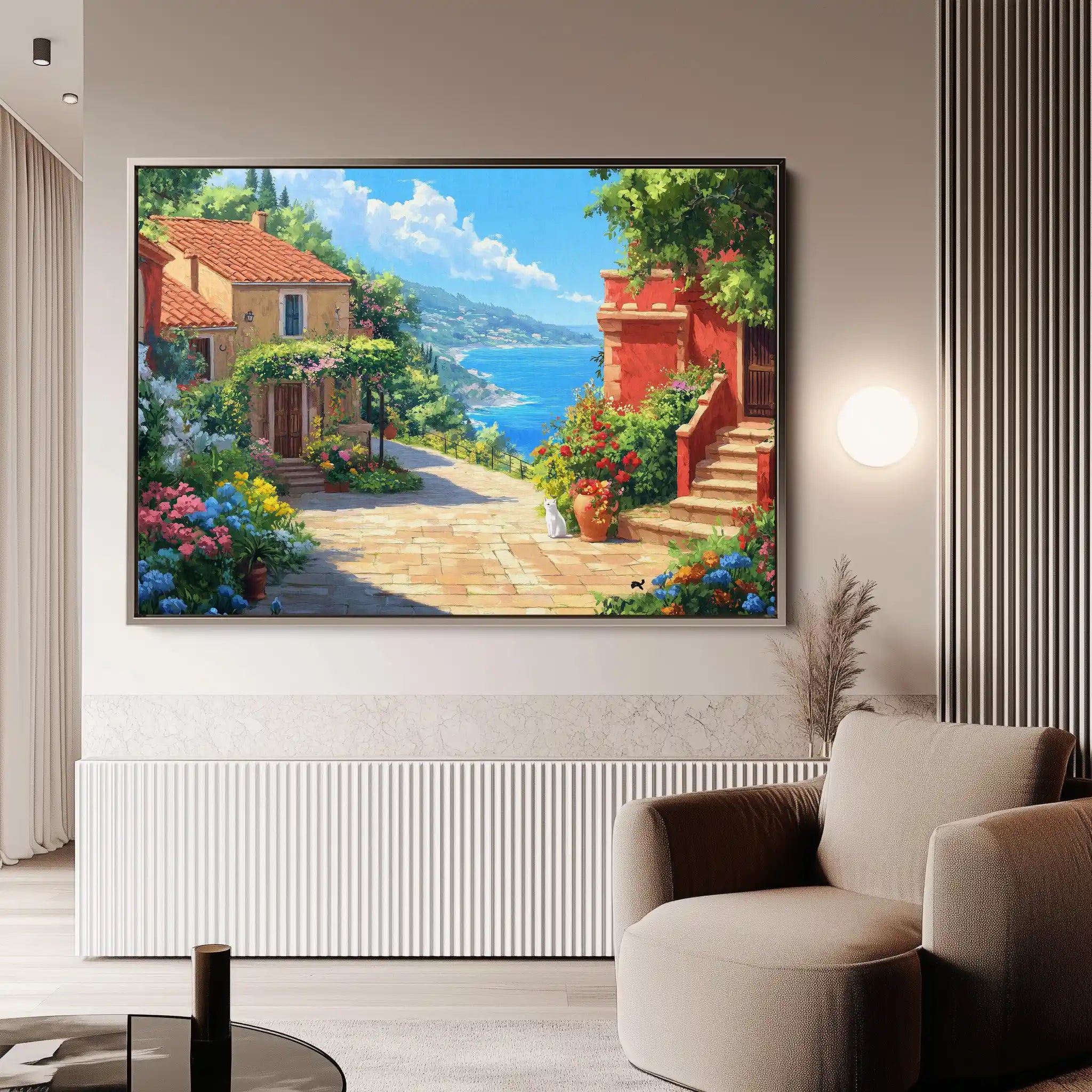 Landscape 297 Canvas Art 90 x 60 cm / Stretched on hidden frame