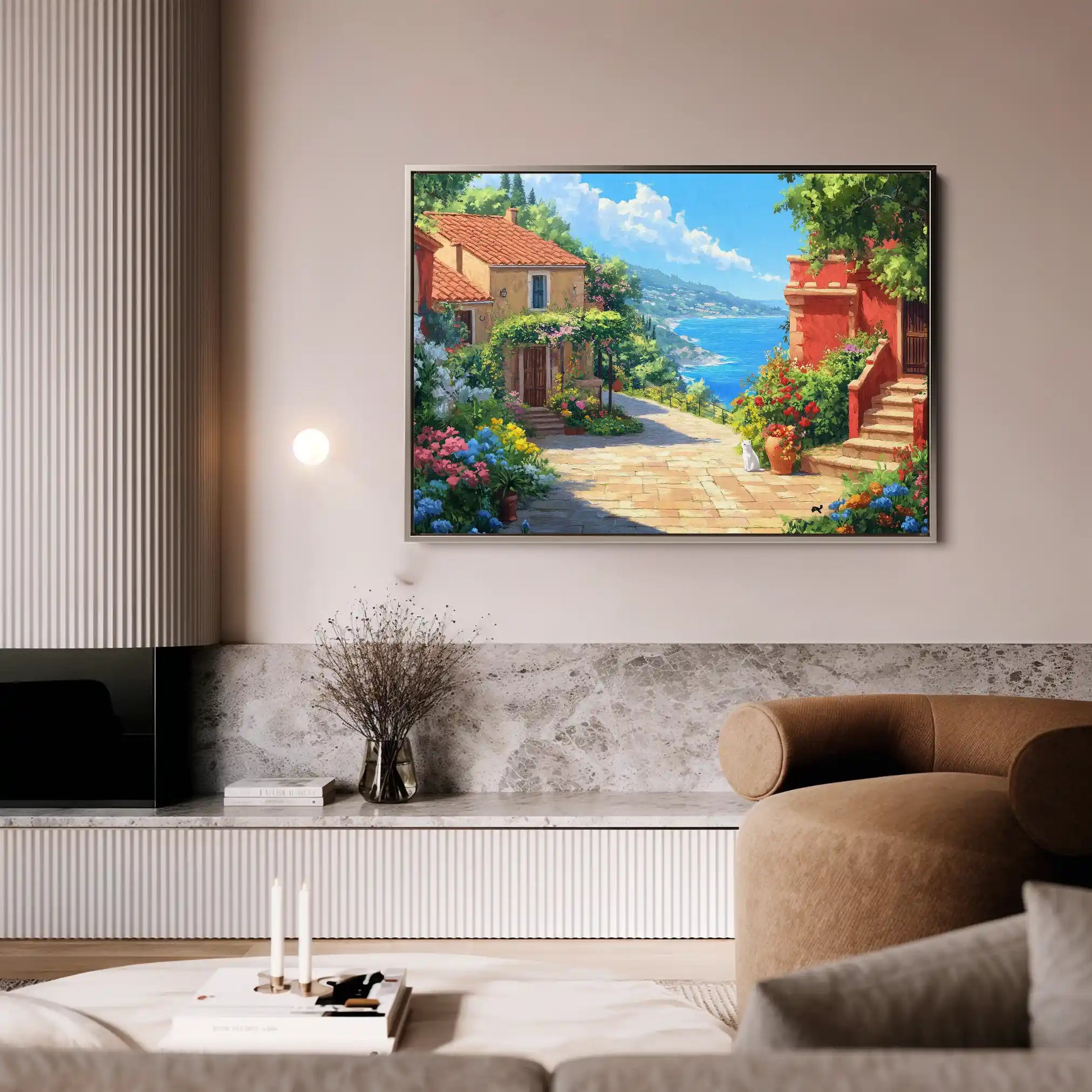 Landscape 297 Canvas Art 90 x 60 cm / Stretched on hidden frame