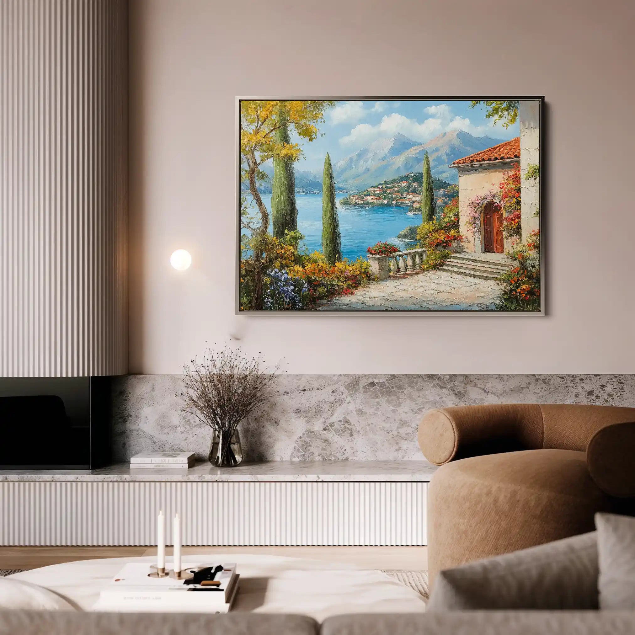 Landscape 298 Canvas Art 90 x 60 cm / Stretched on hidden frame