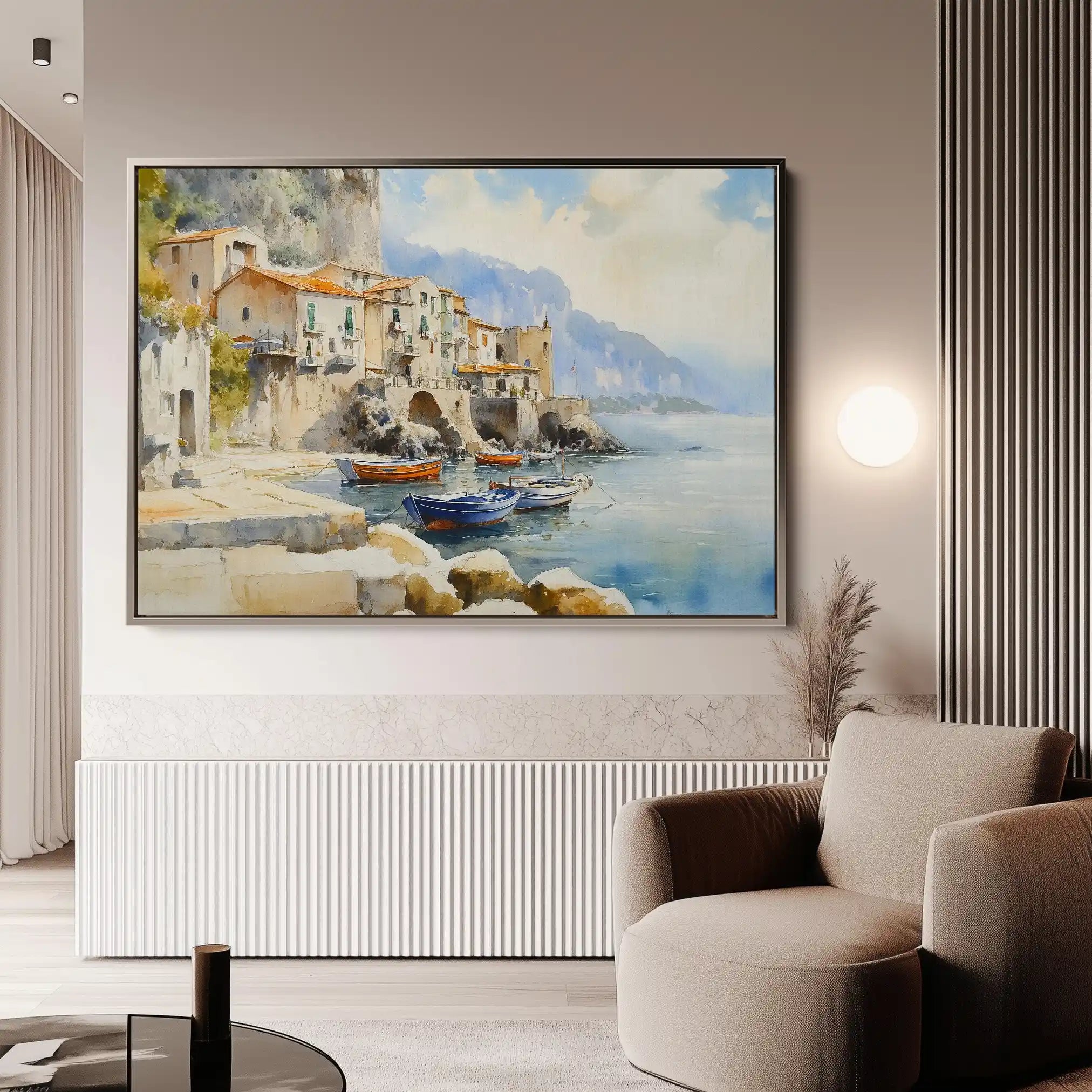 Landscape 299 Canvas Art 90 x 60 cm / Stretched on hidden frame