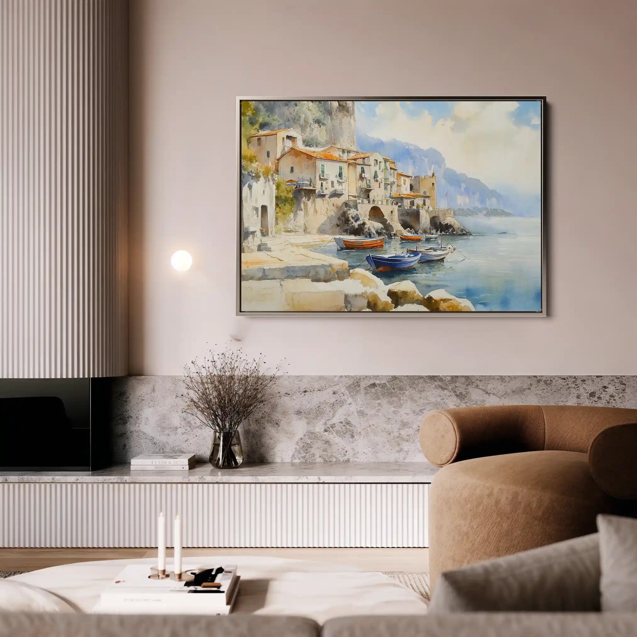 Landscape 299 Canvas Art 90 x 60 cm / Stretched on hidden frame