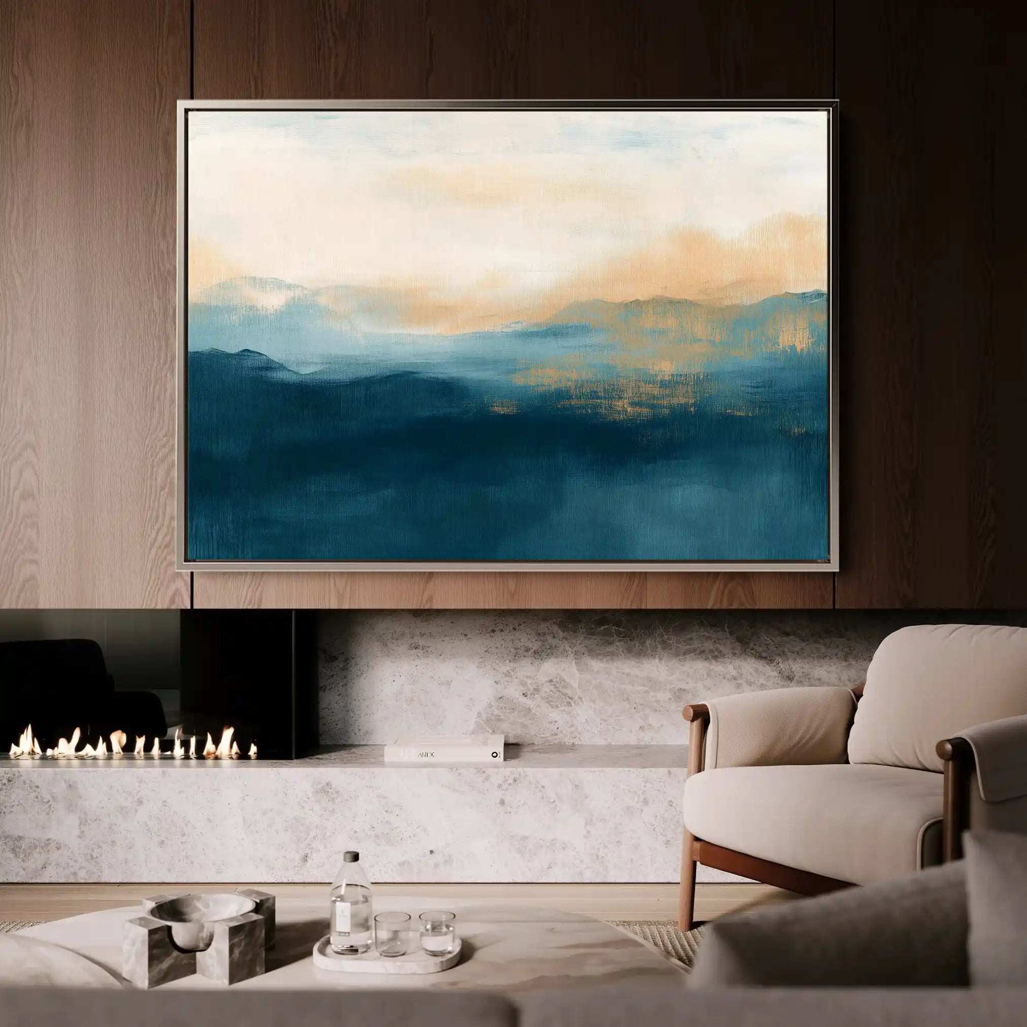 Abstract 300 Canvas Art 60 x 40 cm / Stretched on hidden frame