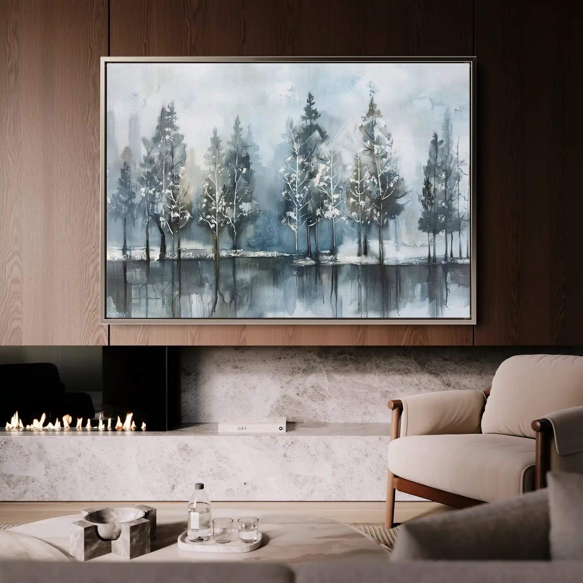 Floral Canvas Wall Art WAD300-F 90 x 60 cm / Stretched on hidden frame