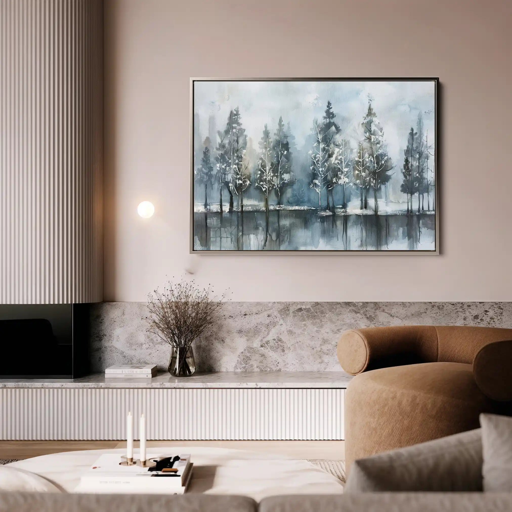 Floral Canvas Wall Art WAD300-F 90 x 60 cm / Stretched on hidden frame