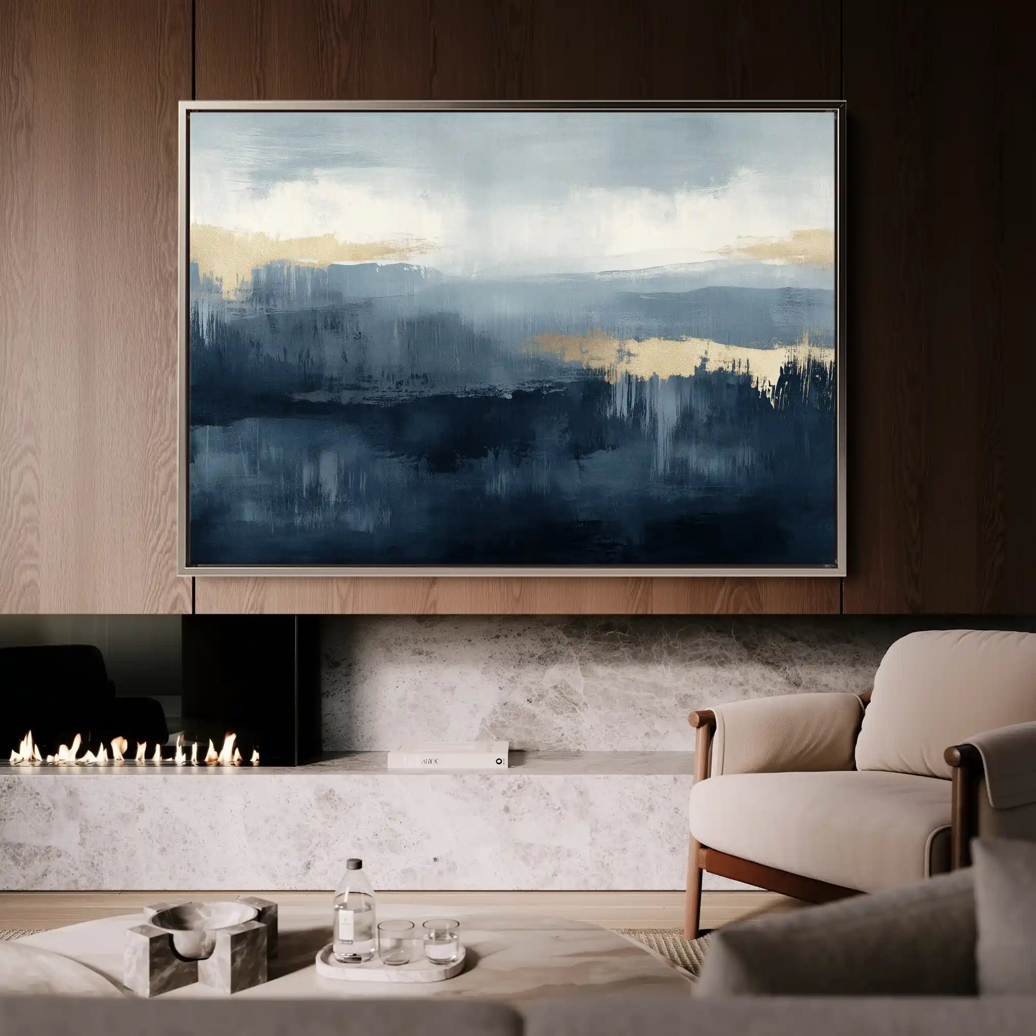 Abstract 301 Canvas Art 60 x 40 cm / Stretched on hidden frame