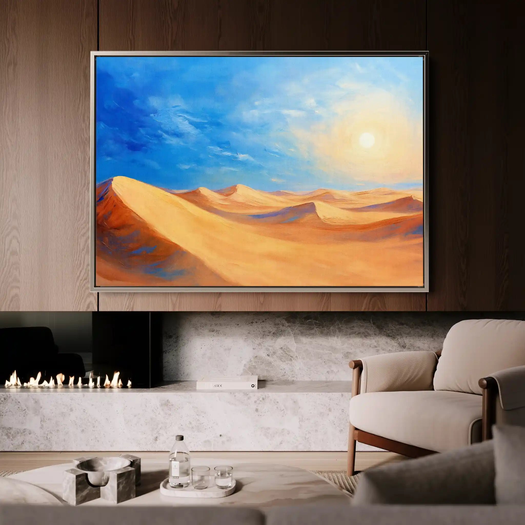 Landscape 301 Canvas Art 90 x 60 cm / Stretched on hidden frame