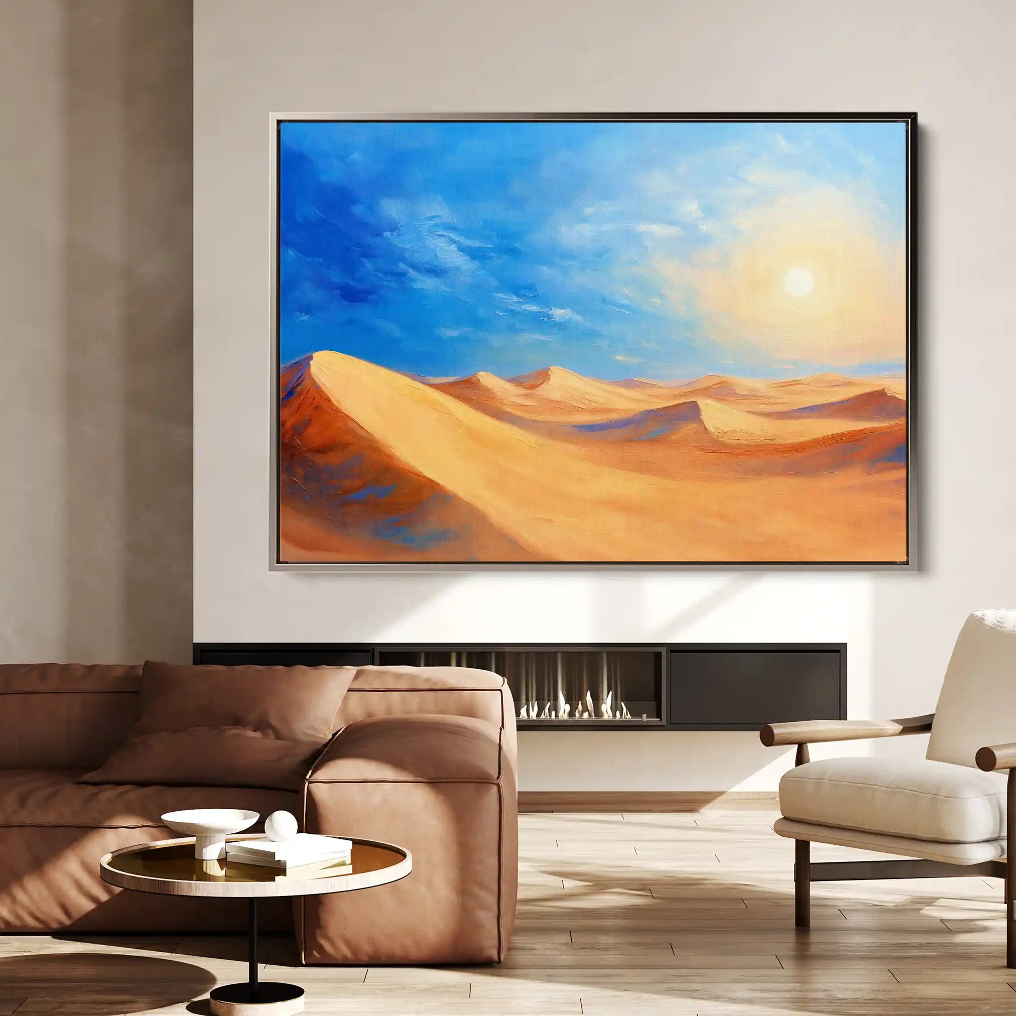 Landscape 301 Canvas Art 90 x 60 cm / Stretched on hidden frame