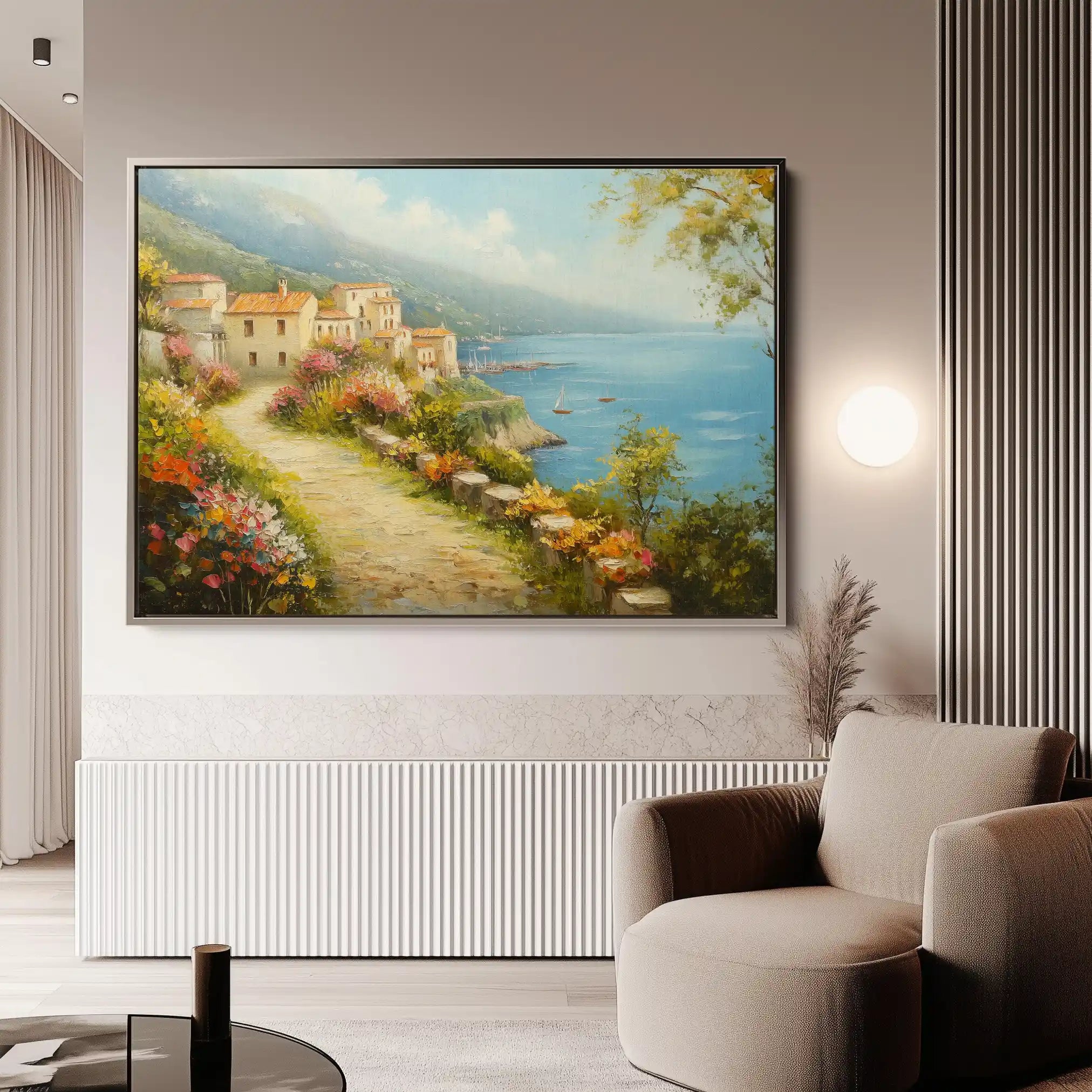 Landscape 302 Canvas Art 90 x 60 cm / Stretched on hidden frame