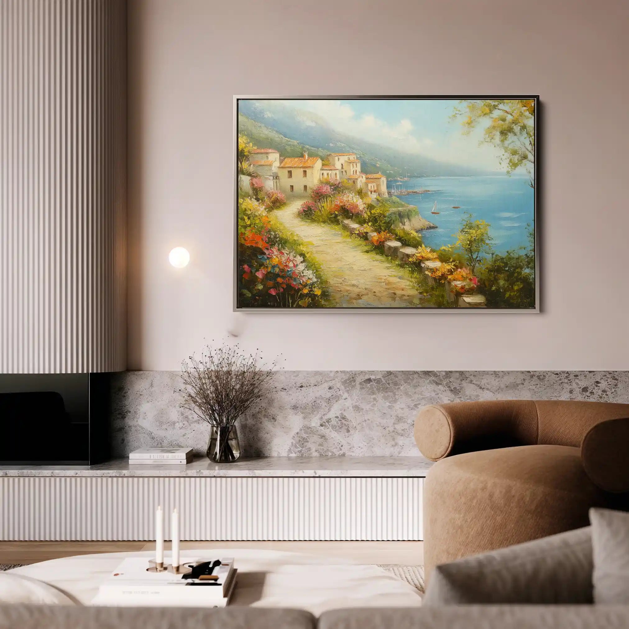 Landscape 302 Canvas Art 90 x 60 cm / Stretched on hidden frame