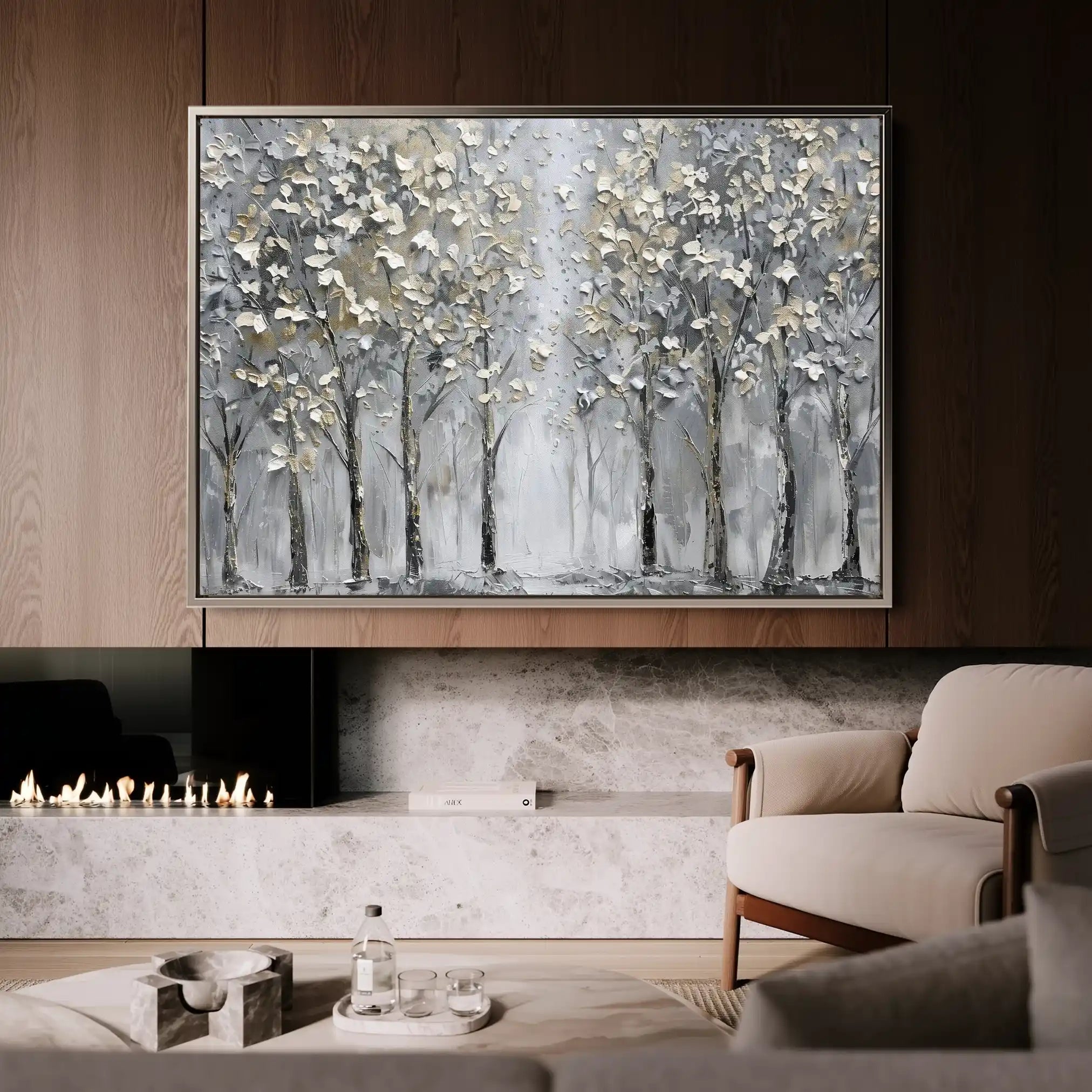 Floral Canvas Wall Art WAD303-F 90 x 60 cm / Stretched on hidden frame