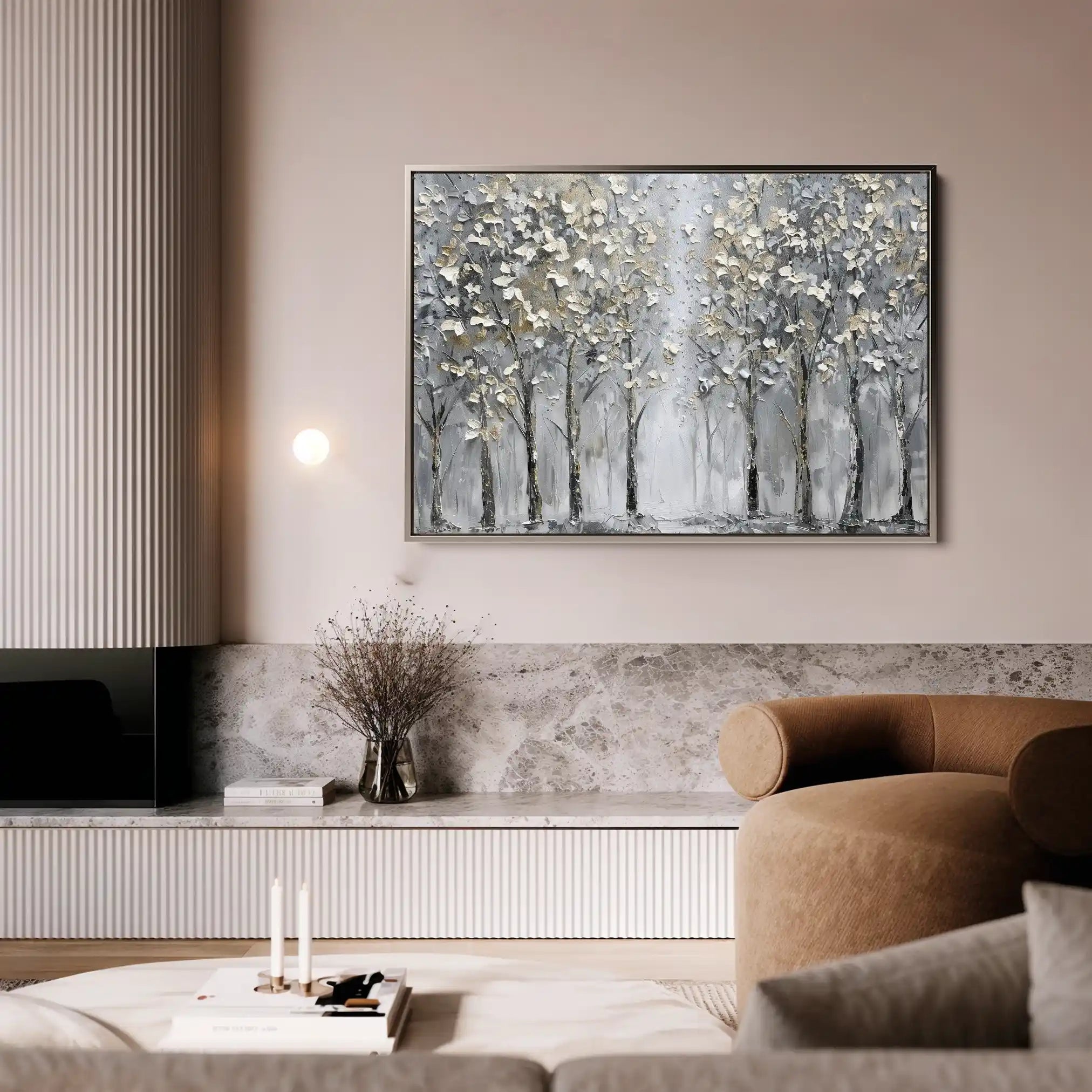Floral Canvas Wall Art WAD303-F 90 x 60 cm / Stretched on hidden frame
