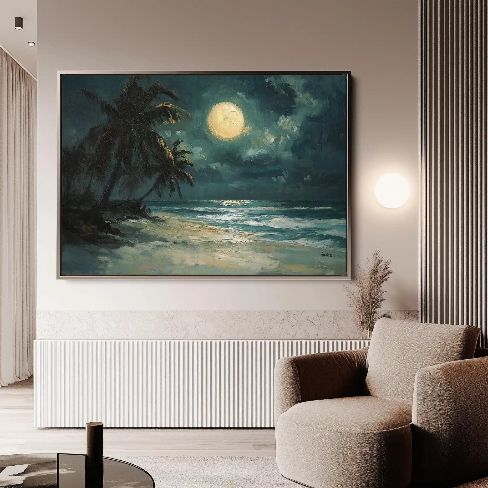 Landscape 303 Canvas Art 90 x 60 cm / Stretched on hidden frame