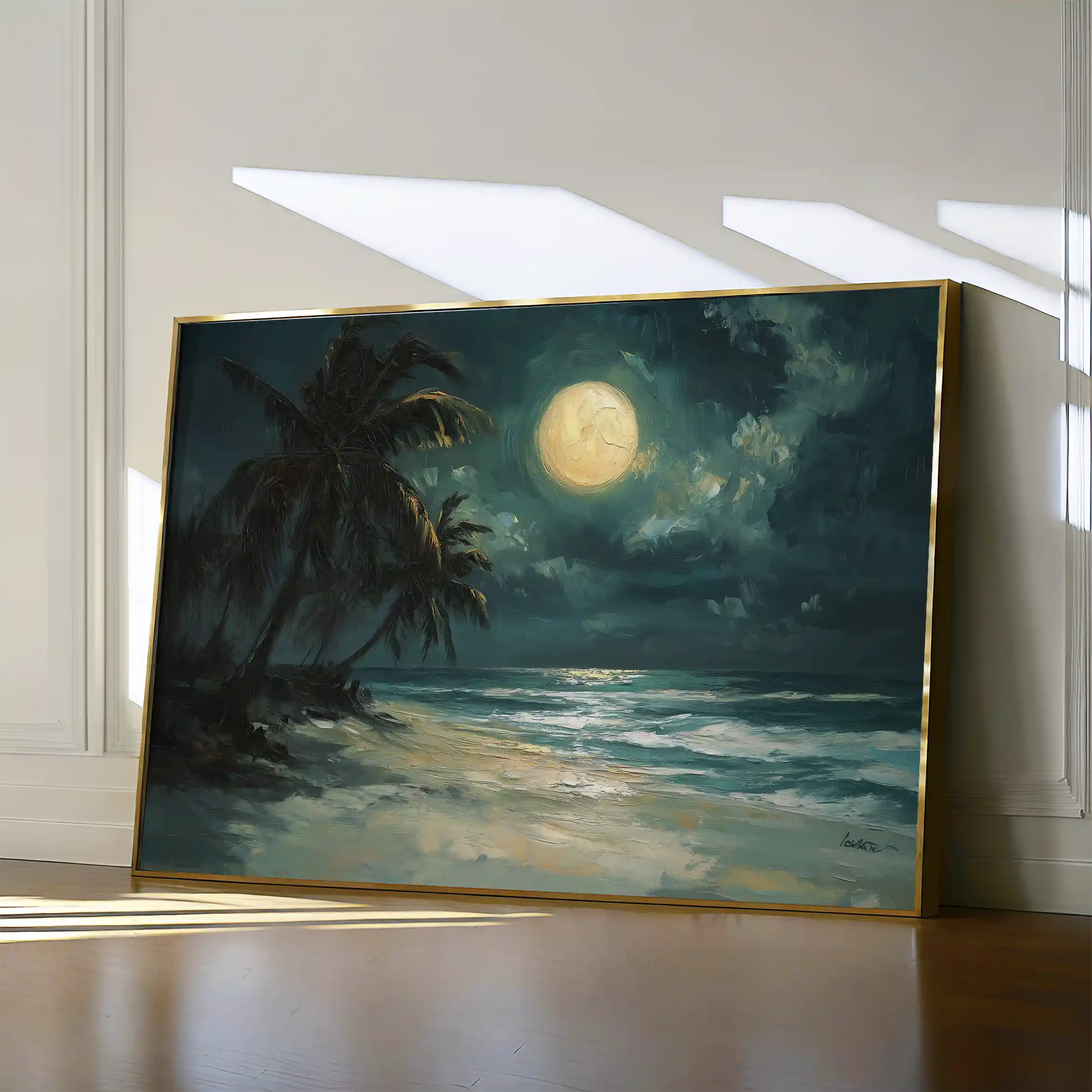 Landscape 303 Canvas Art 90 x 60 cm / Stretched on hidden frame