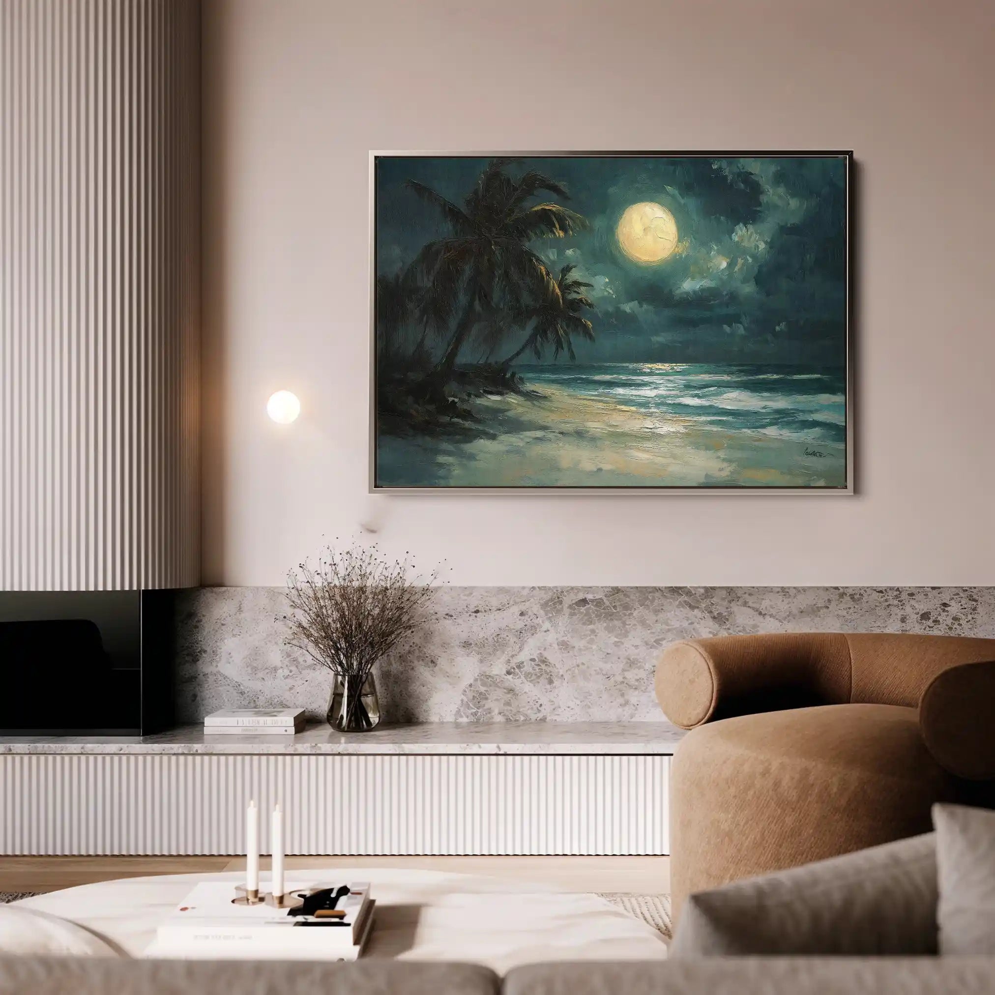 Landscape 303 Canvas Art 90 x 60 cm / Stretched on hidden frame