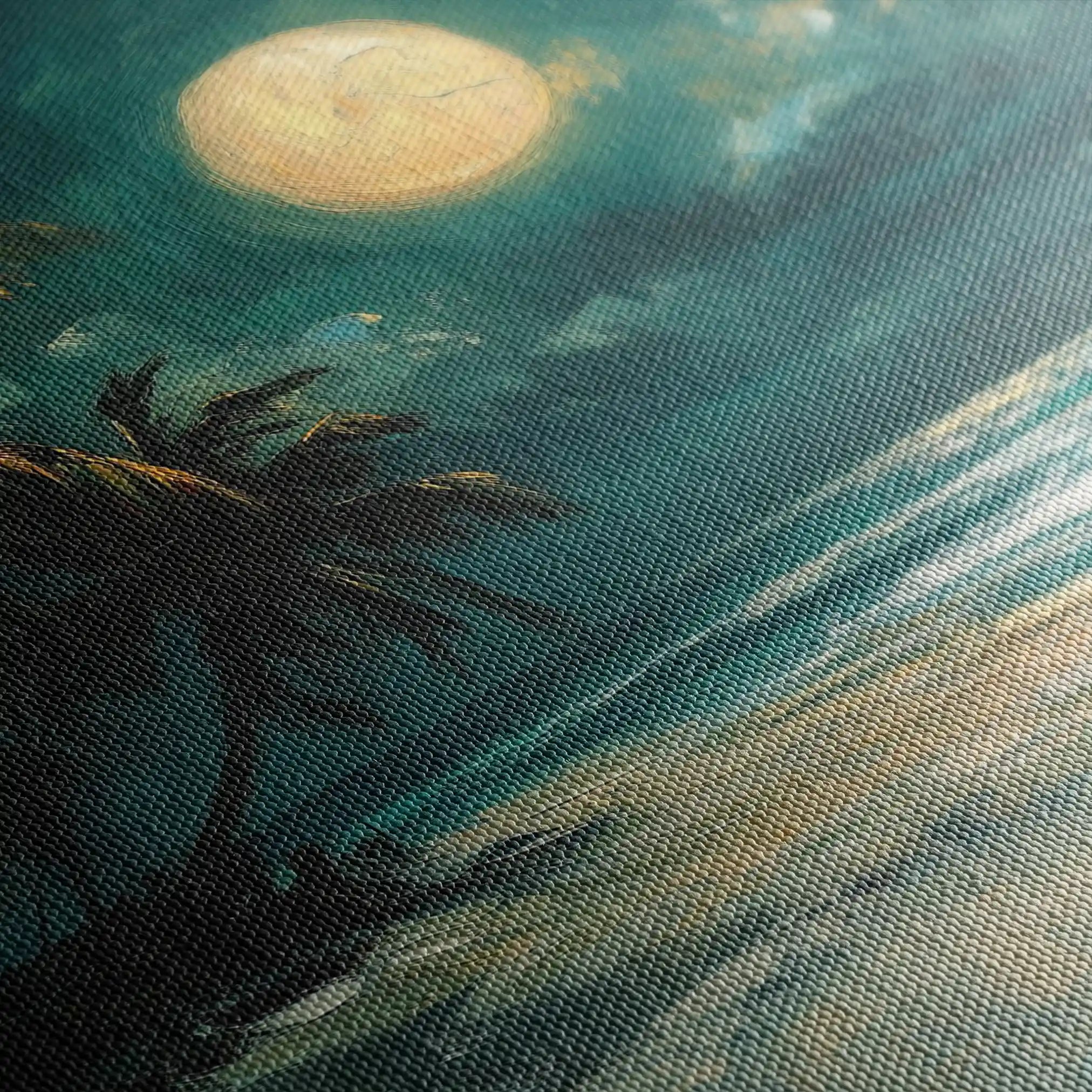 Landscape 303 Canvas Art 90 x 60 cm / Stretched on hidden frame