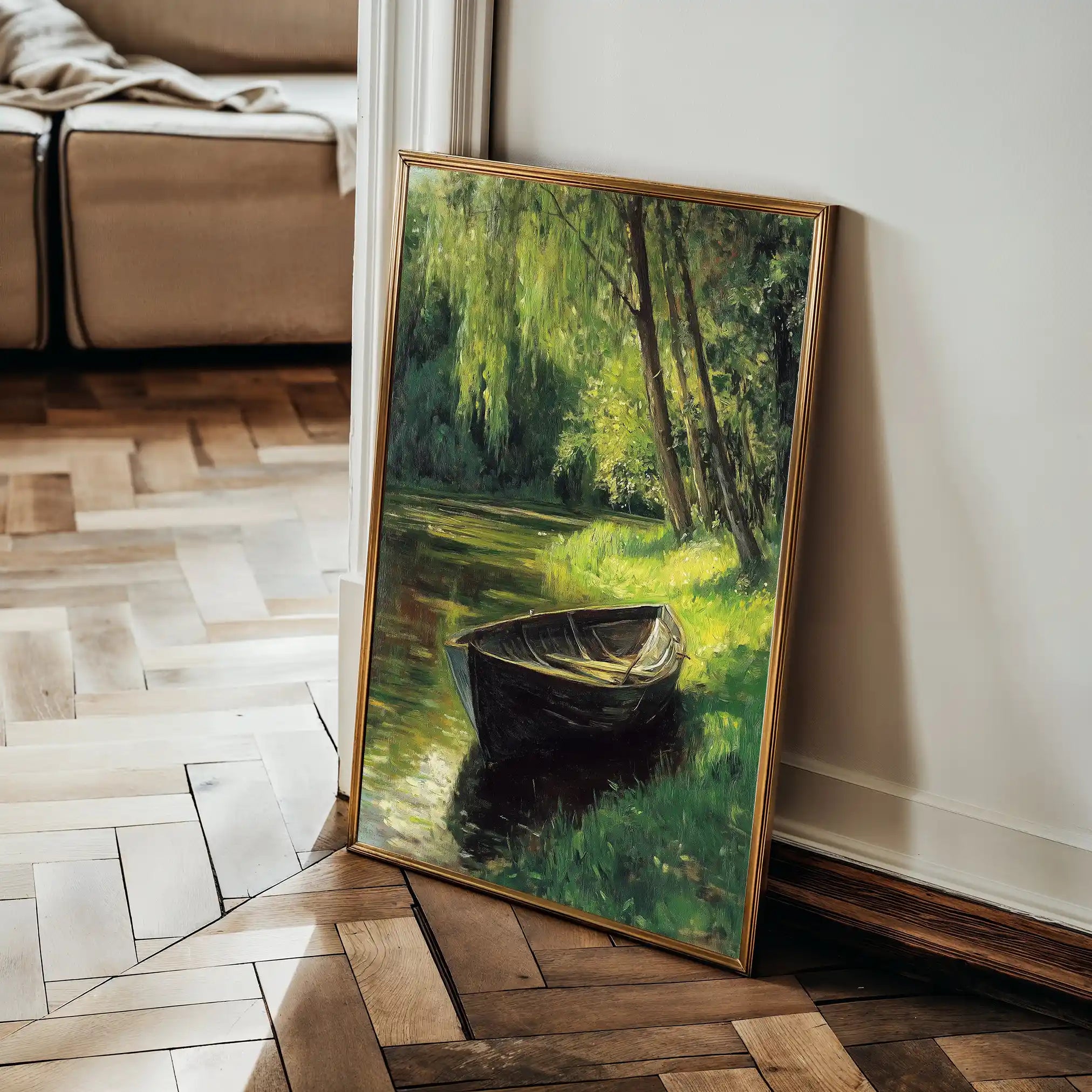 Landscape 307 Canvas Art 90 x 60 cm / Stretched on hidden frame
