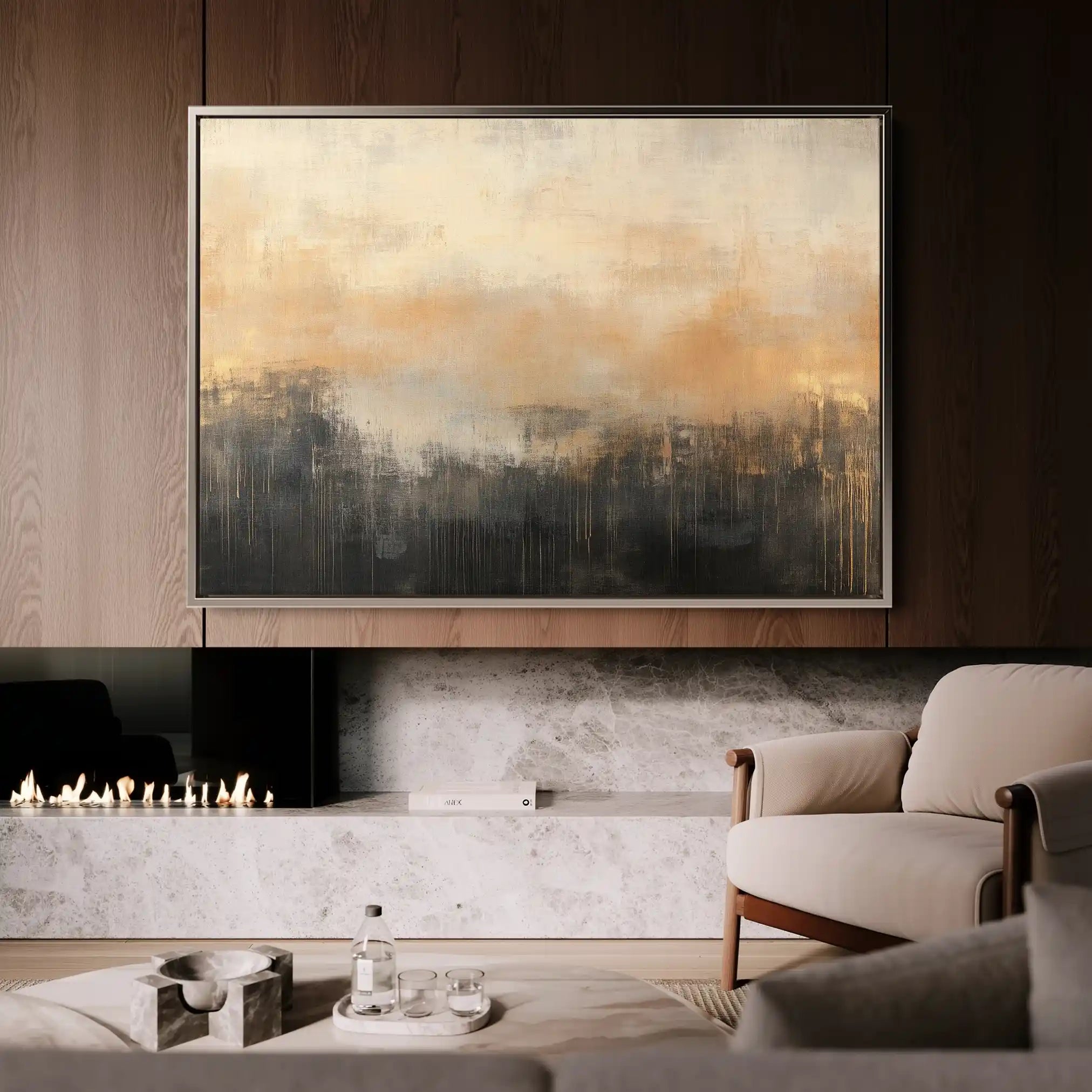 Abstract 309 Canvas Art 60 x 40 cm / Stretched on hidden frame