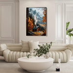Landscape 309 Canvas Art 90 x 60 cm / Stretched on hidden frame