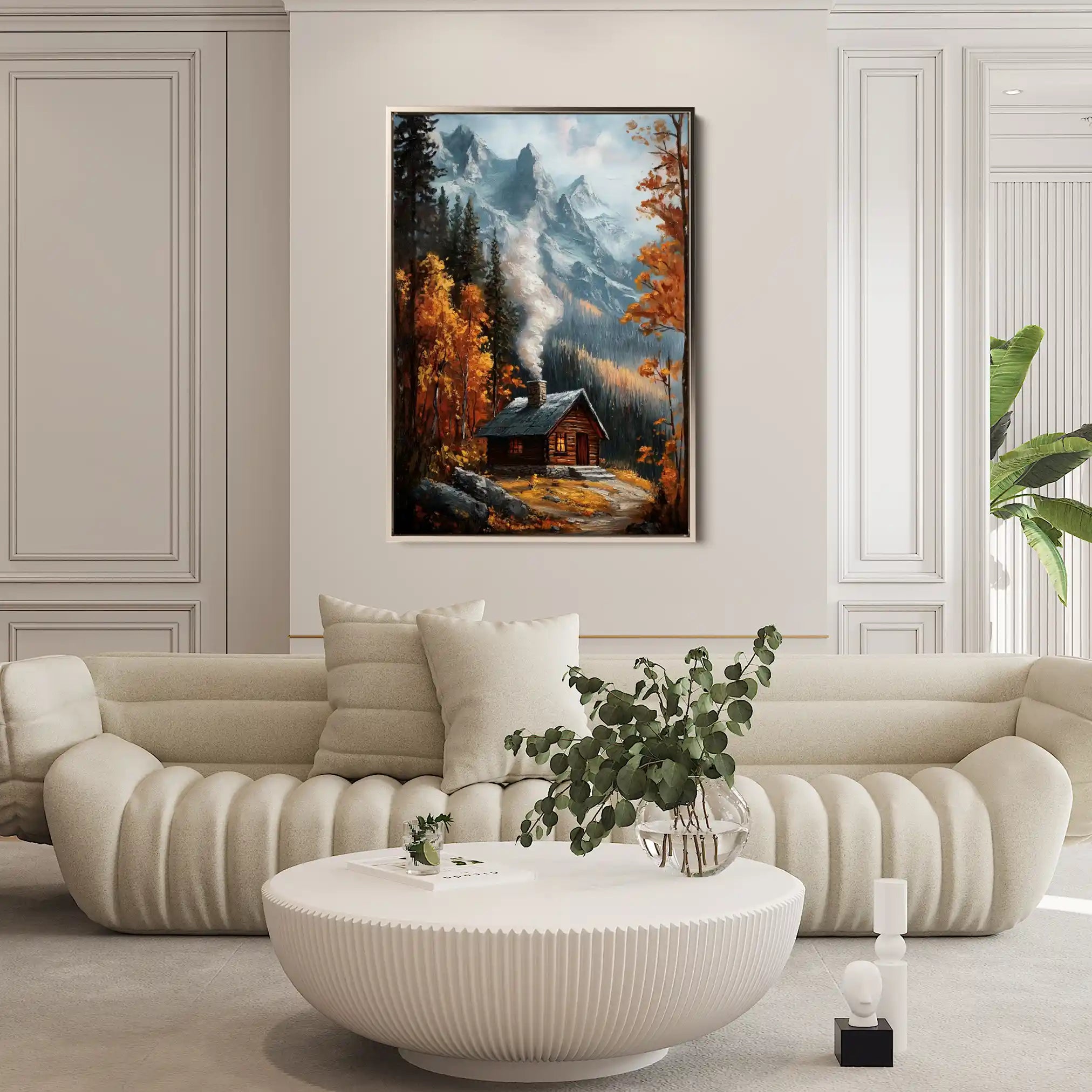 Landscape 309 Canvas Art 90 x 60 cm / Stretched on hidden frame
