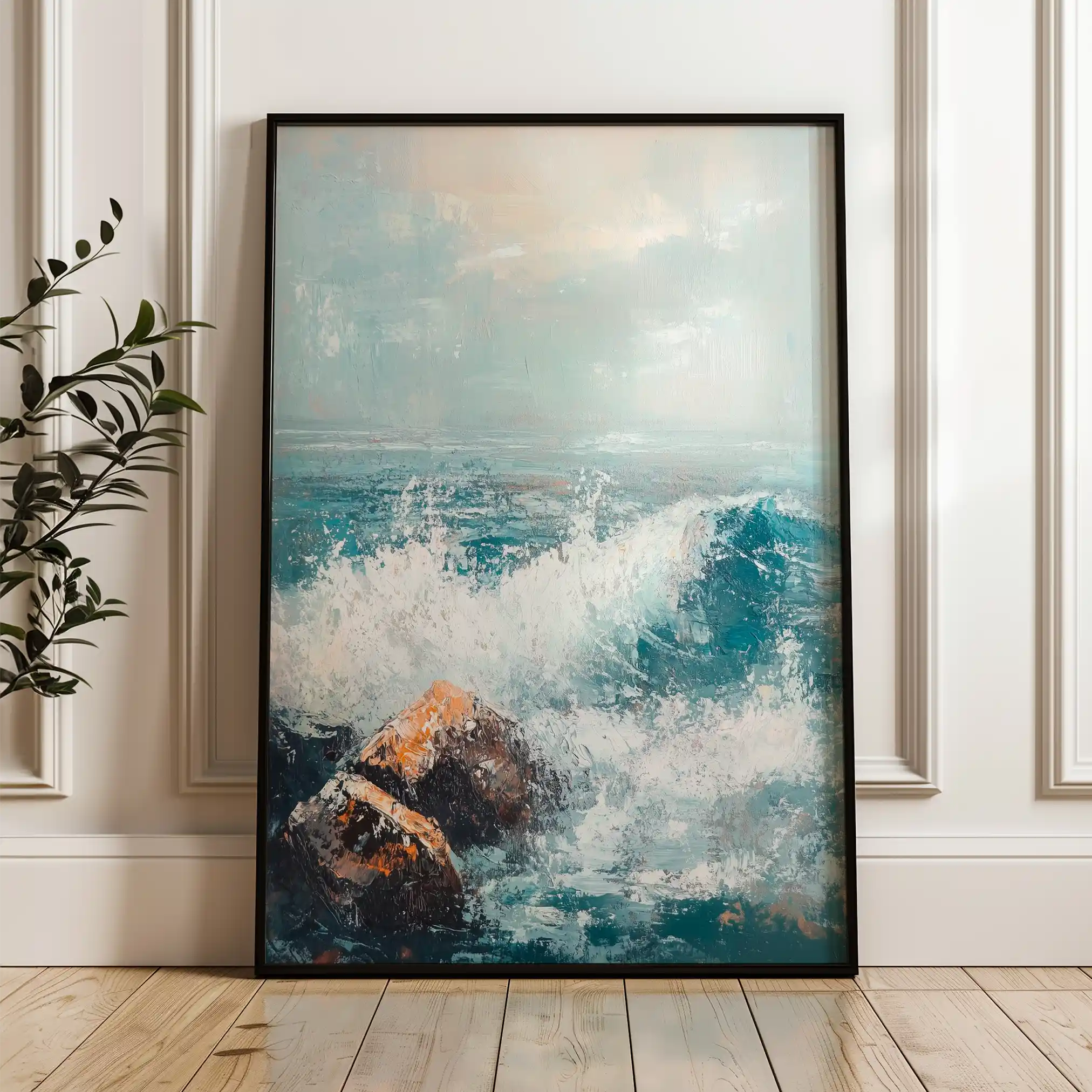 Landscape 311 Canvas Art 90 x 60 cm / Stretched on hidden frame