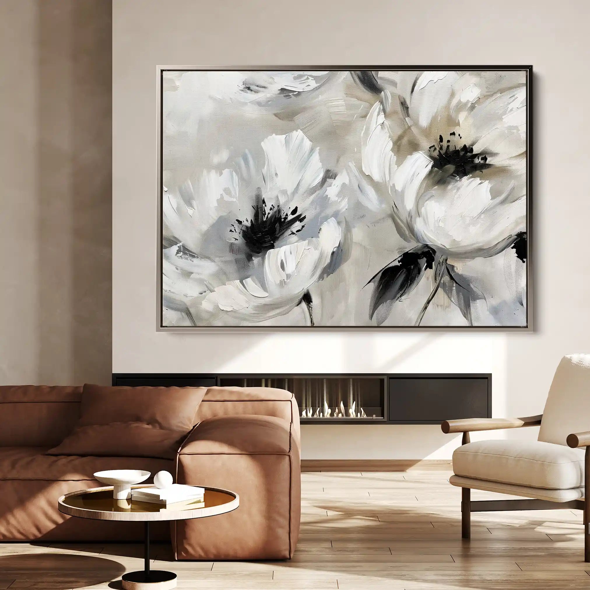 Floral Canvas Wall Art WAD312-F 90 x 60 cm / Stretched on hidden frame