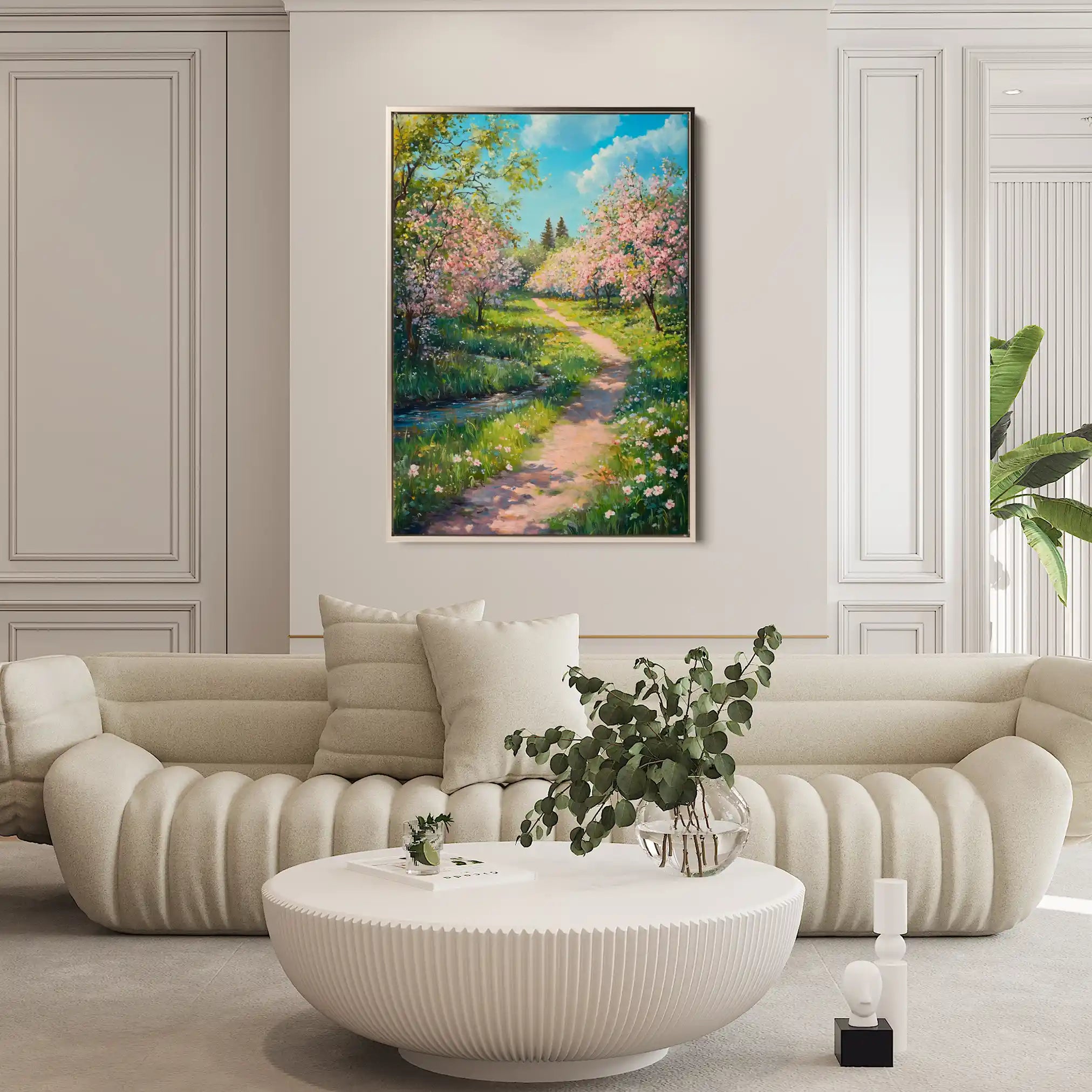 Landscape 312 Canvas Art 90 x 60 cm / Stretched on hidden frame