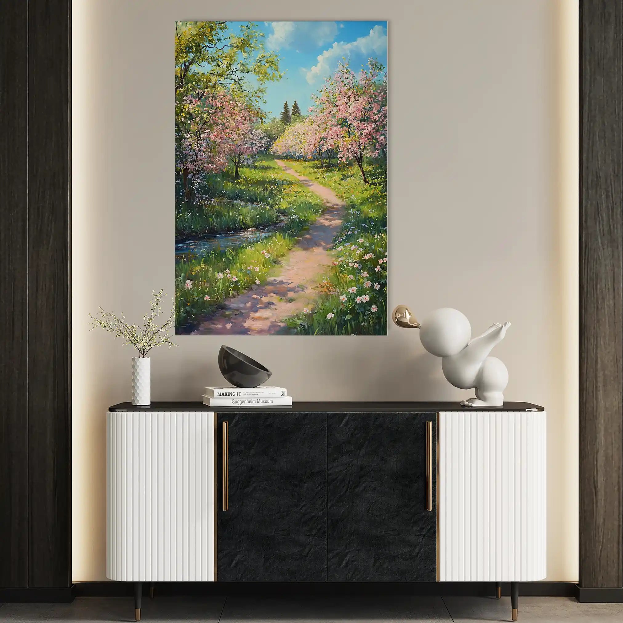 Landscape 312 Canvas Art 90 x 60 cm / Stretched on hidden frame